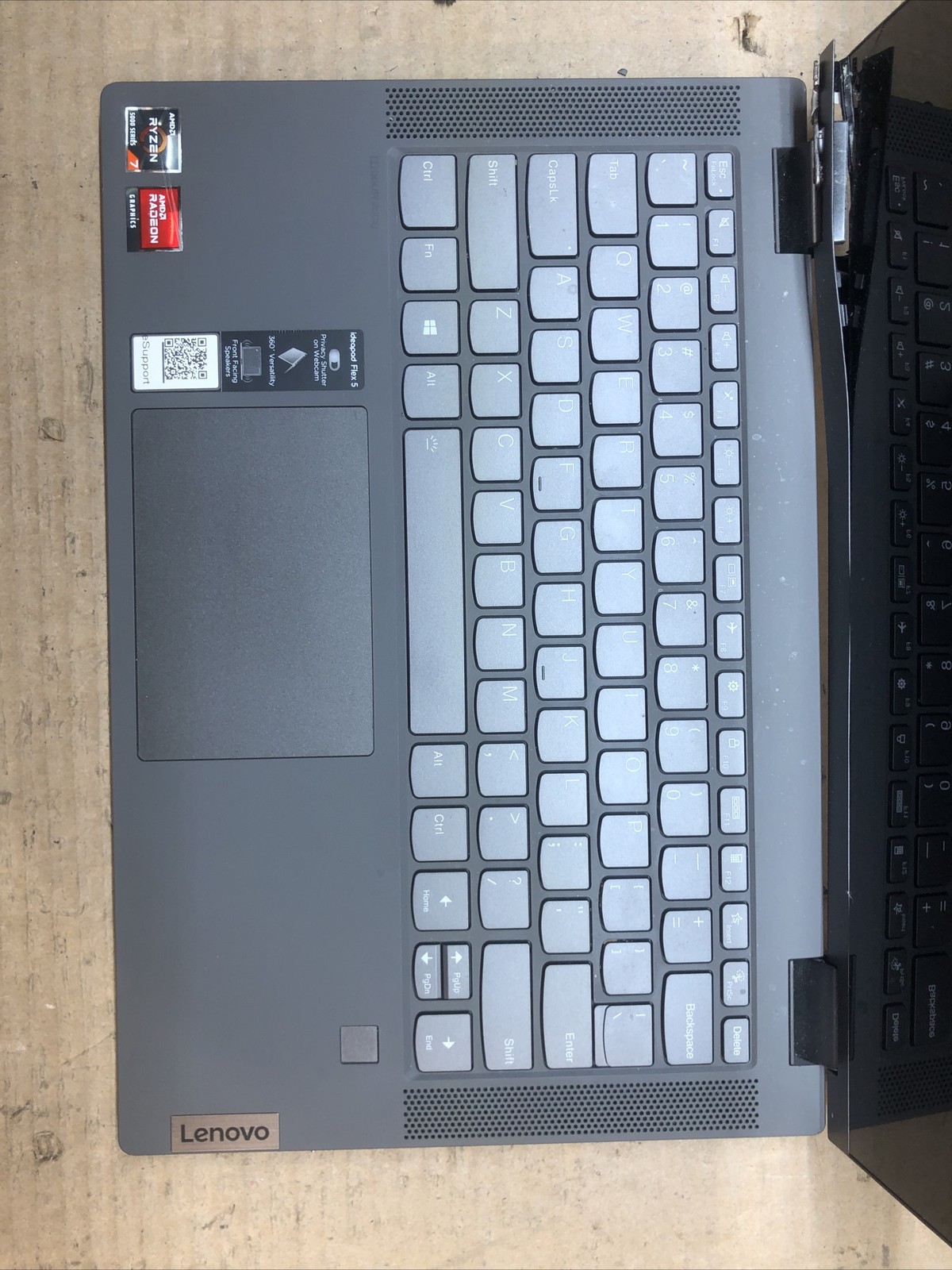 Lenovo ideapad 5, AMD Ryzen 7 5700U @1.8GHz, 8GB RAM, NO SSD/OS, For Parts