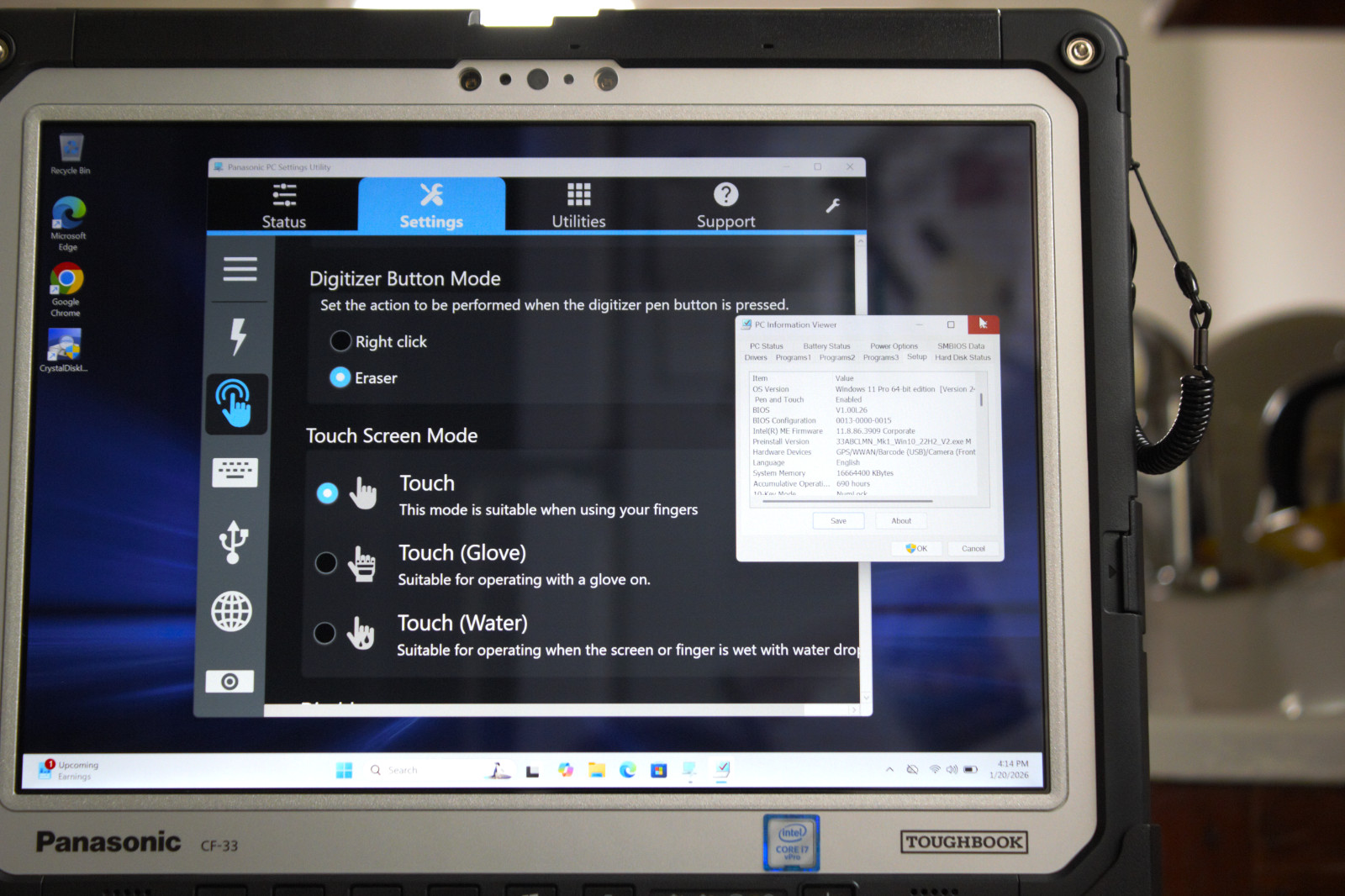Panasonic Toughbook CF-33 i7-7600U New 1TB SSD 16GB RAM Touch 4G DGPS 690 Hours