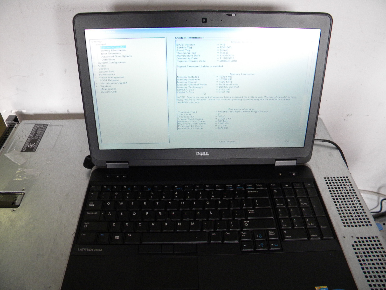 Dell Latitude E6540 i5-4310M 2.7GHz 16GB 256GB SSD Webcam HDMI Win 10P Tested