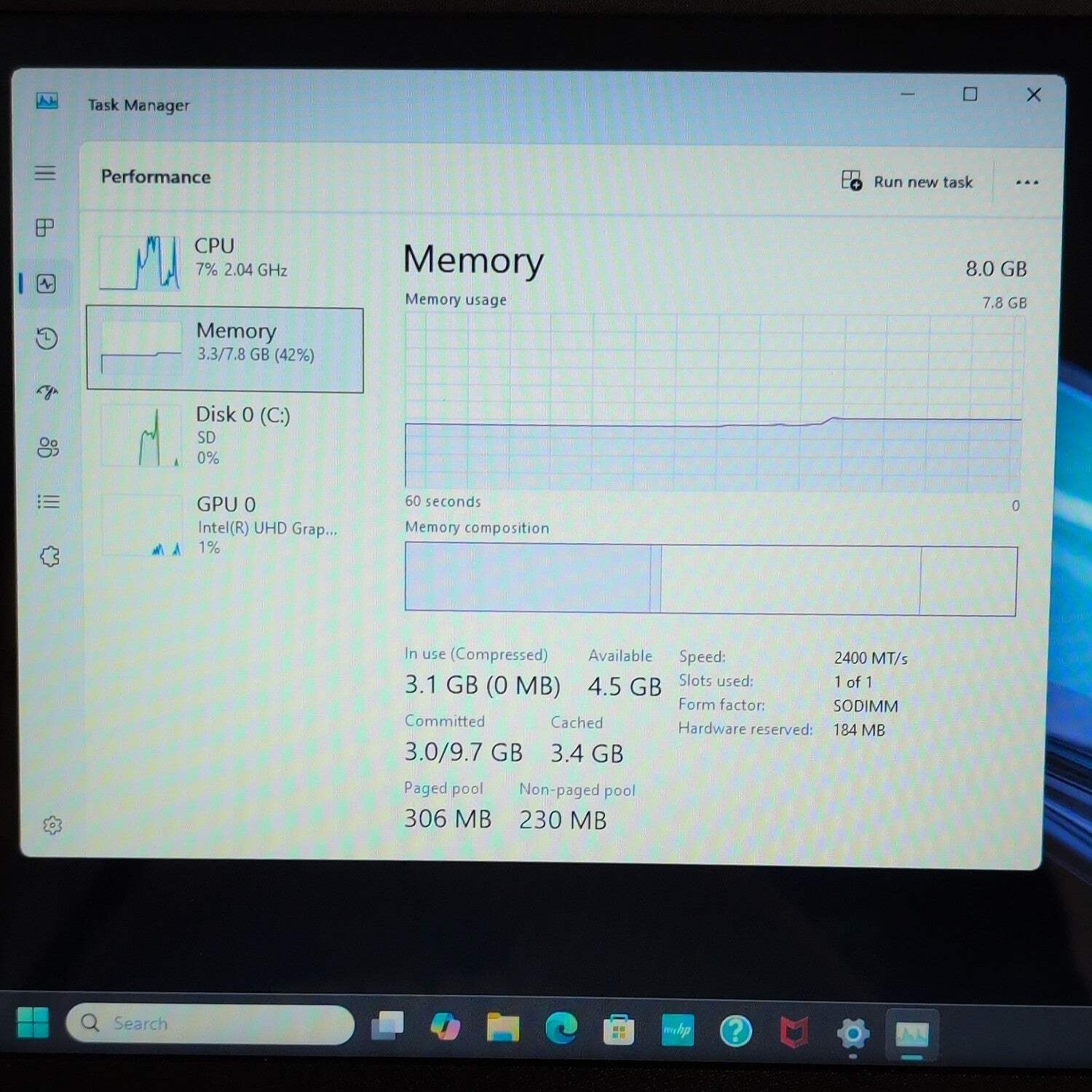 HP Laptop 14-DQ0XXX 14″ Celeron N4120 1.1GHz 8GB RAM 64GB SSD