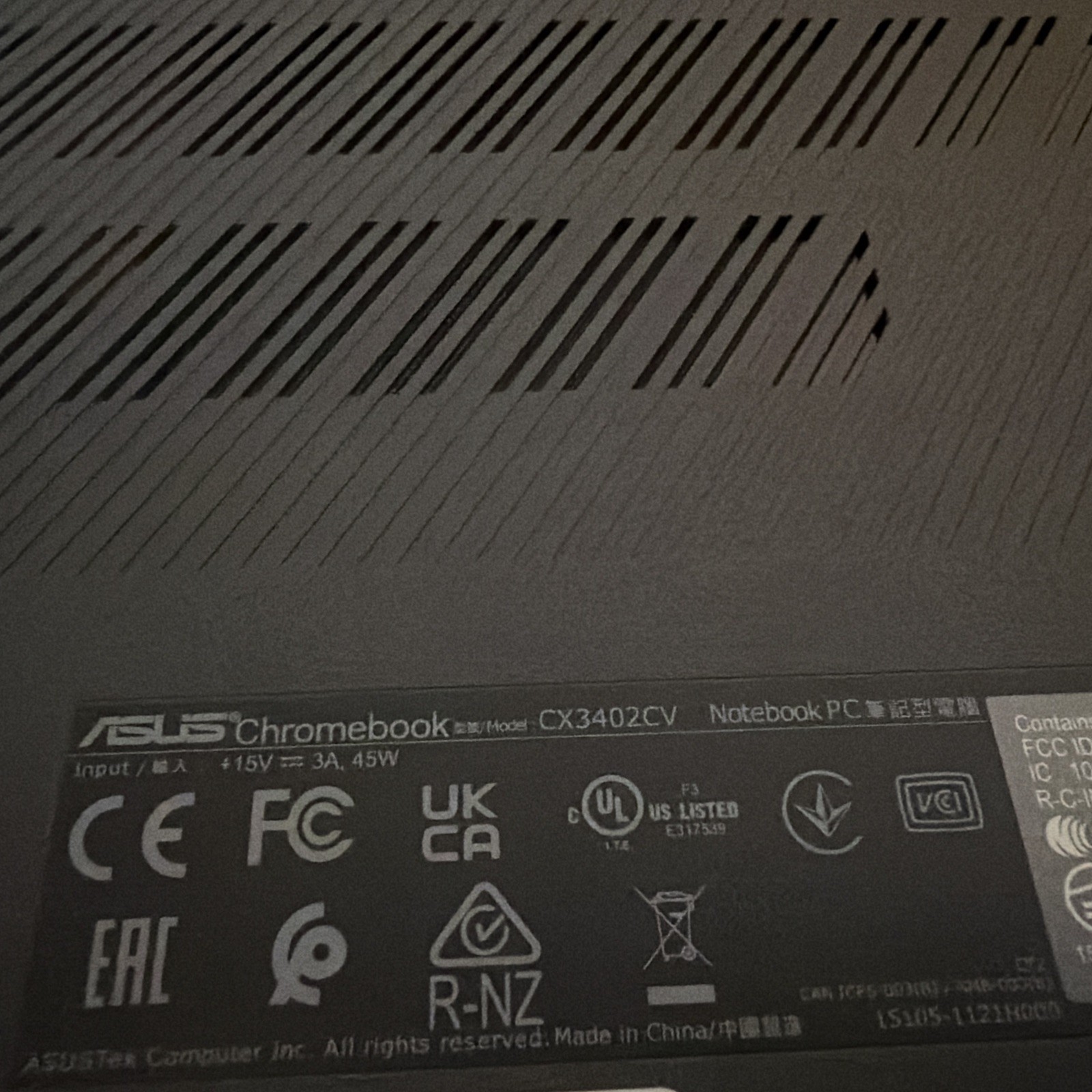 ASUS Chromebook Plus CX3402CV 14″ FHD i5-1334U 8GB DDR5 128GB SSD – Rock Grey