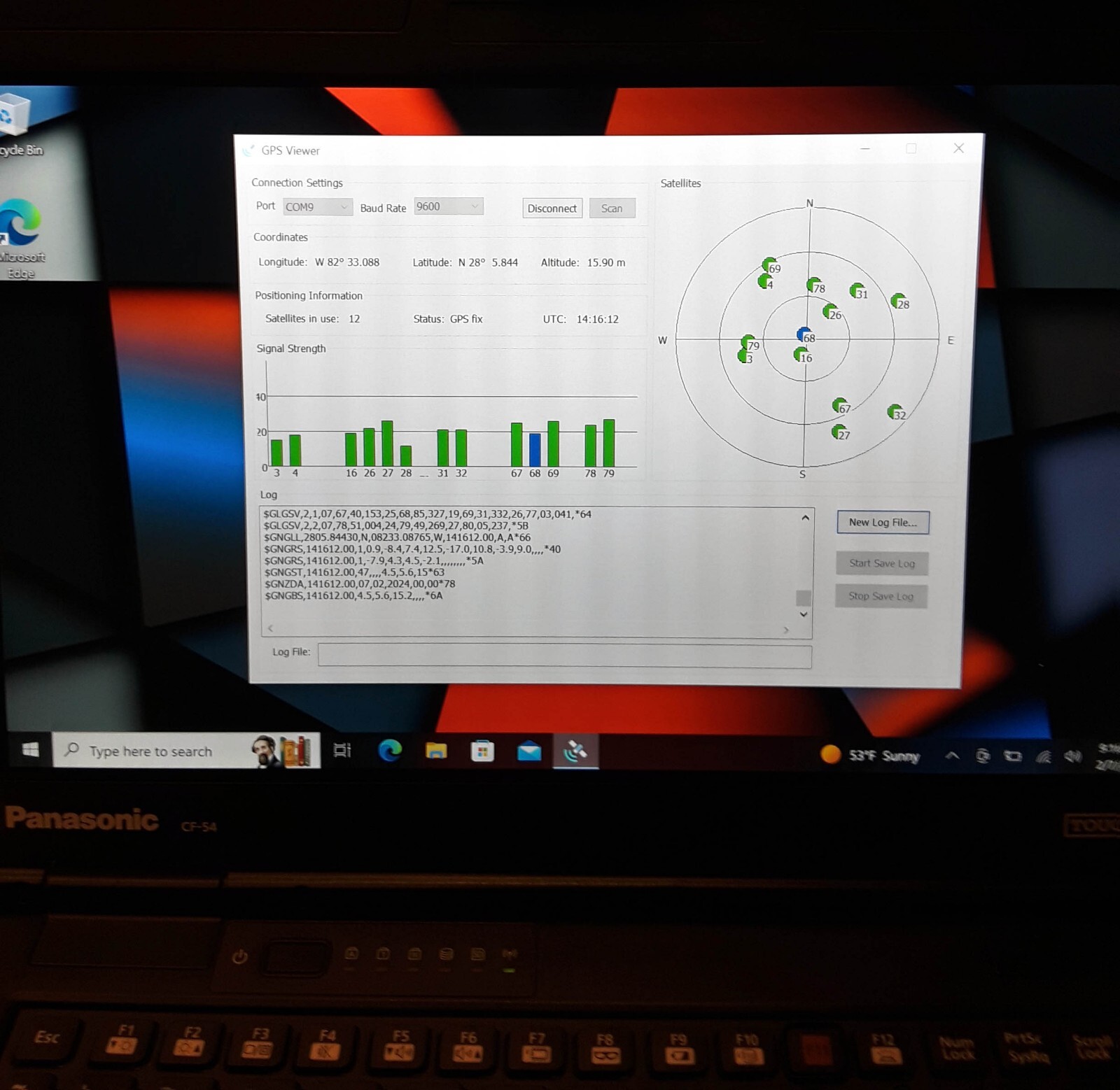 EXTRA CLEAN Panasonic Toughbook CF-54 MK3 TOUCH GPS 16GB RAM 512 SSD Wind 11