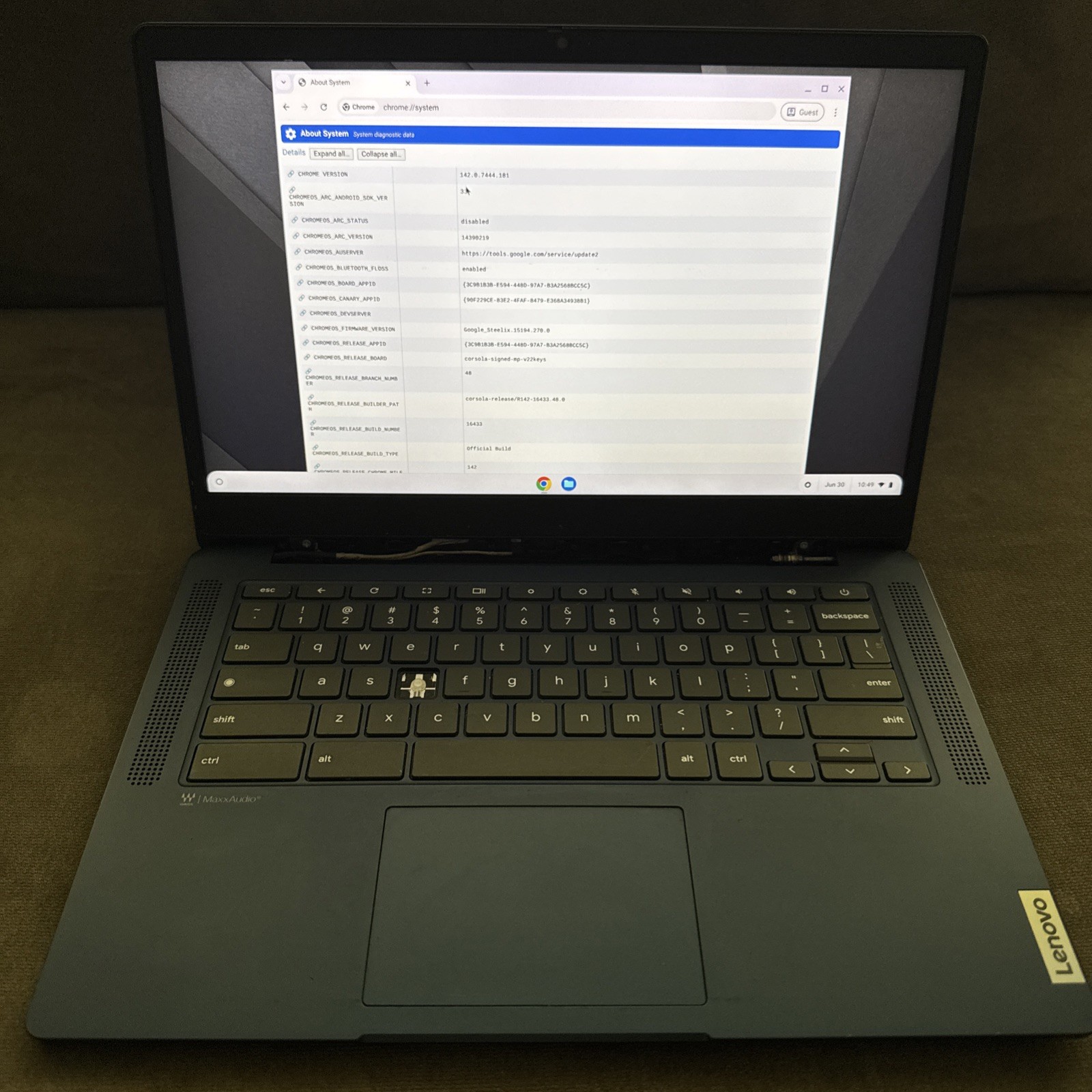 Lenovo IdeaPad Slim 3 Chromebook 14″ FHD MediaTek 8-Core 4GB 64GB Blue – PARTS