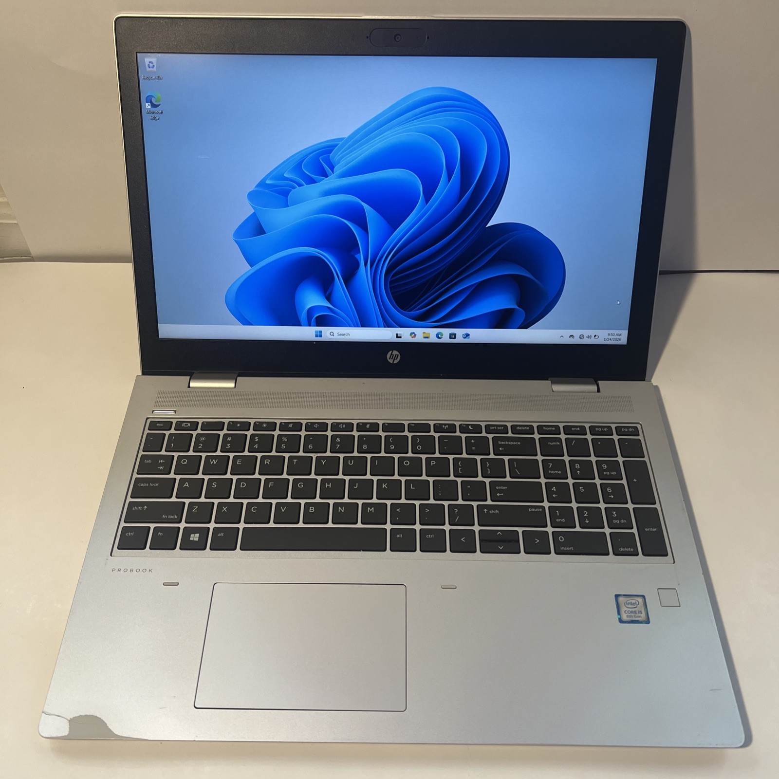 HP ProBook 650 G5 15.6” Intel Core i5-8365U @1.60GHz 8GB RAM 512GB SSD win 11 Pr