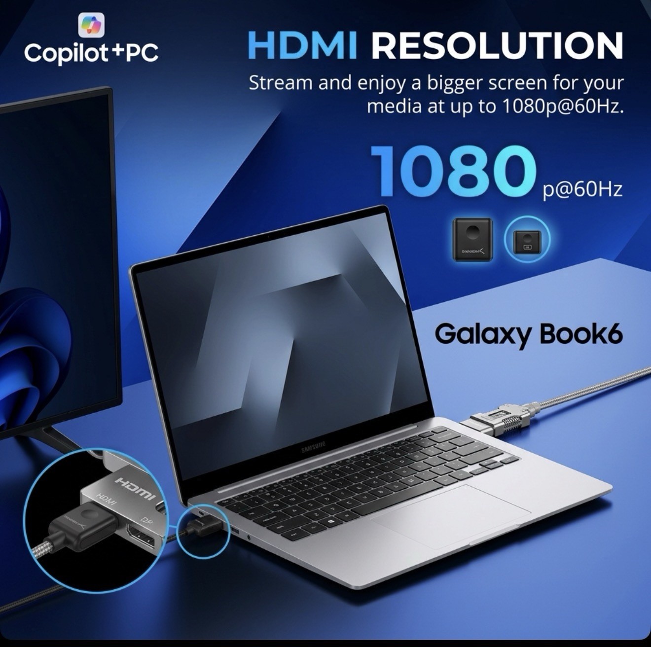 Samsung Galaxy Book6 16″ 120Hz IPS Touch Core Ultra 7-355 16G 512G Copilot+ NIB