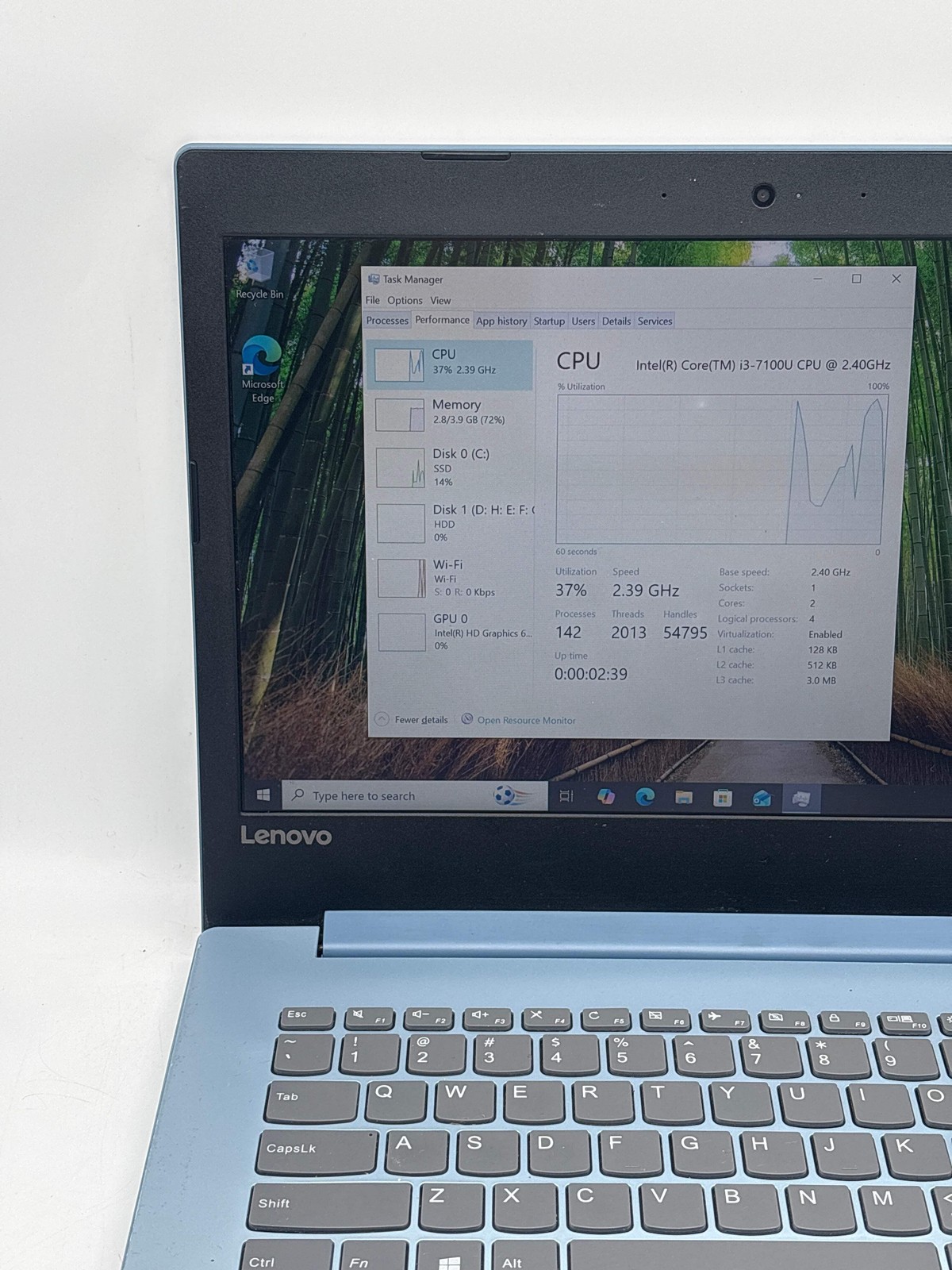 Lenovo IdeaPad 320 14″ i3-7100U 4GB RAM 128GB SSD 2TB HDD – For Parts