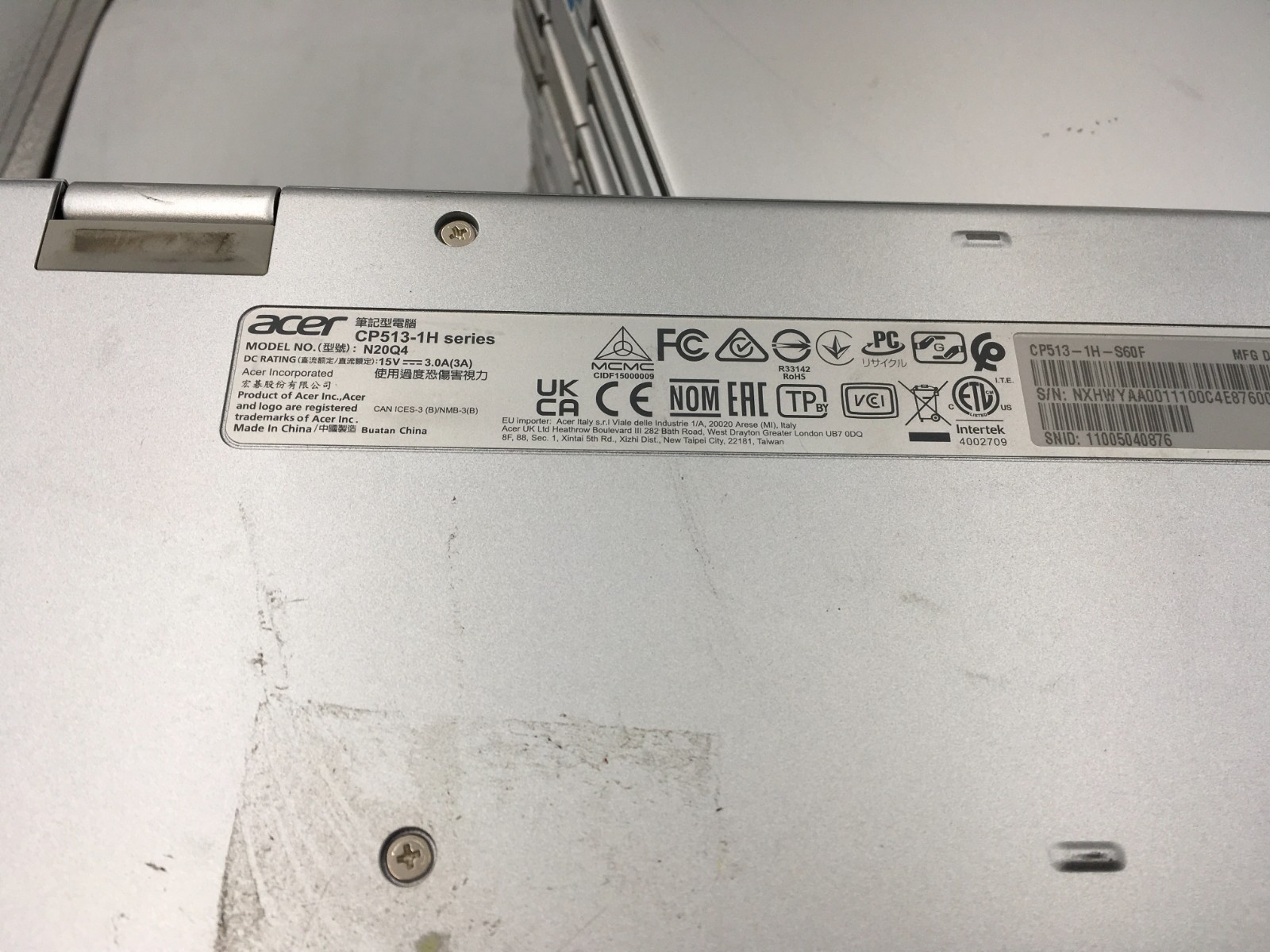 lot of 15 Acer Chromebook Spin 315 TOUCH CP315-1H 4 Parts AS IS various issues R