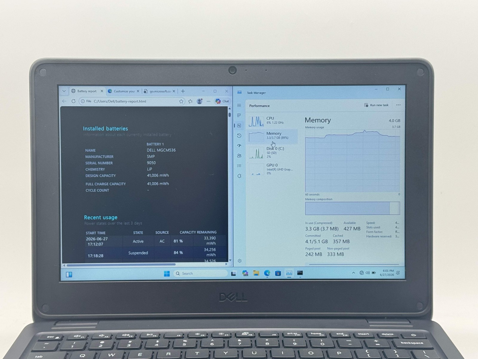 2023 Dell Latitude 3140 11.6″ Intel N100 4GB 64GB eMMC Win 11 Pro