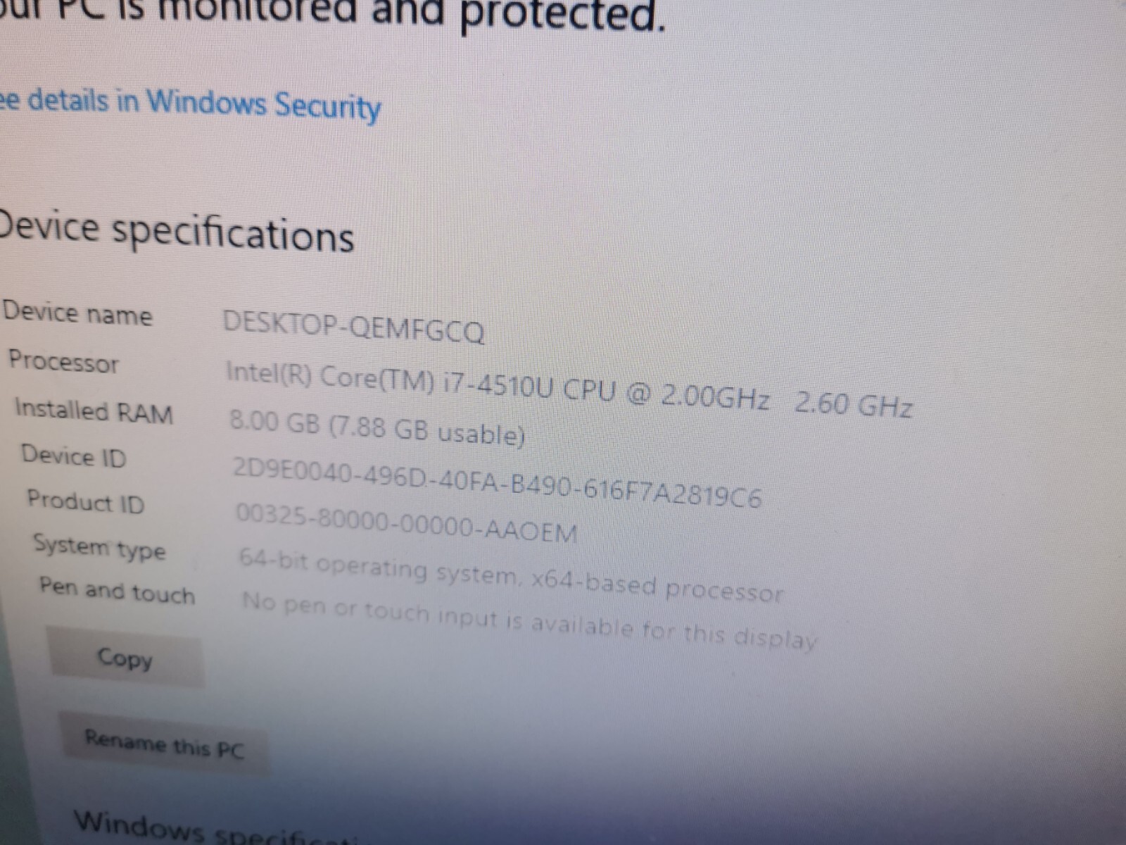 Dell Inspiron 5547 Intel i7-4510U @2.0GHz 8GB RAM 1TB HDD