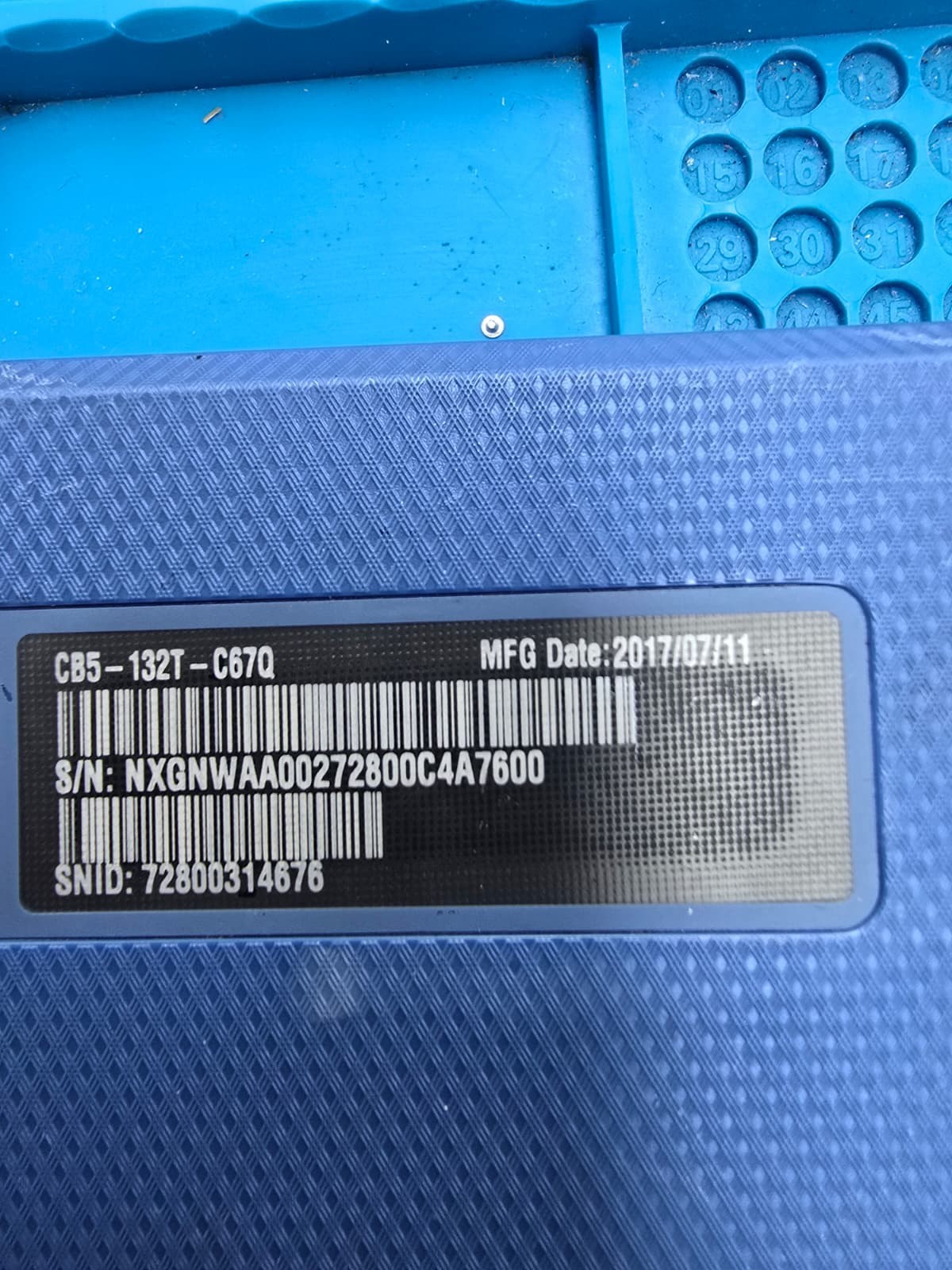 Acer Chromebook 11 N15Q8 Intel, BLU NO POWER FOR PARTS