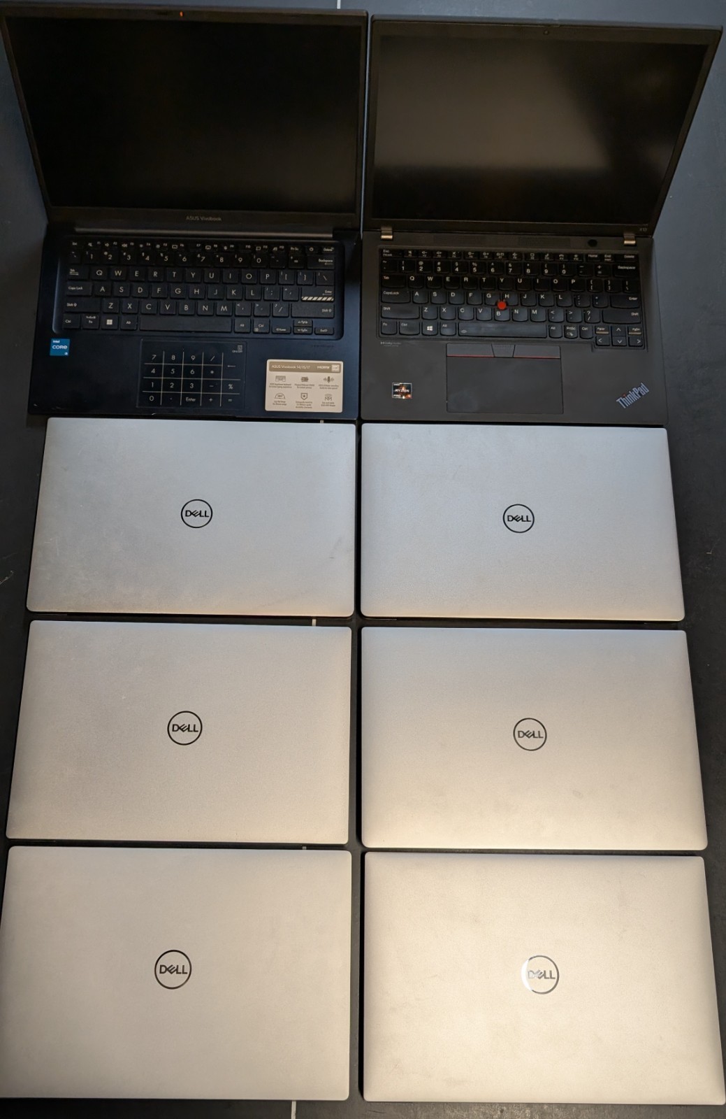 lot 12 Dell XPS Windows 10 PRO Asus Lenovo X-13 14″ i5 INTEL i7 Laptop Computer