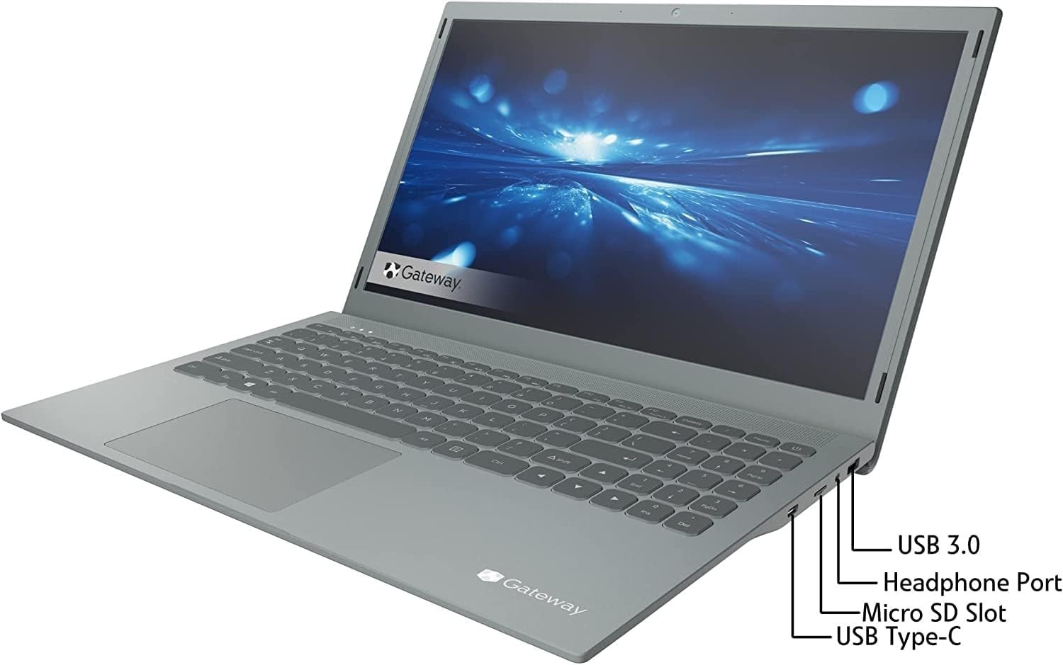 Gateway 15.6″ FHD Ultra Slim Laptop, Quad-Core Pentium Silver N5030 up to 3.1GHz