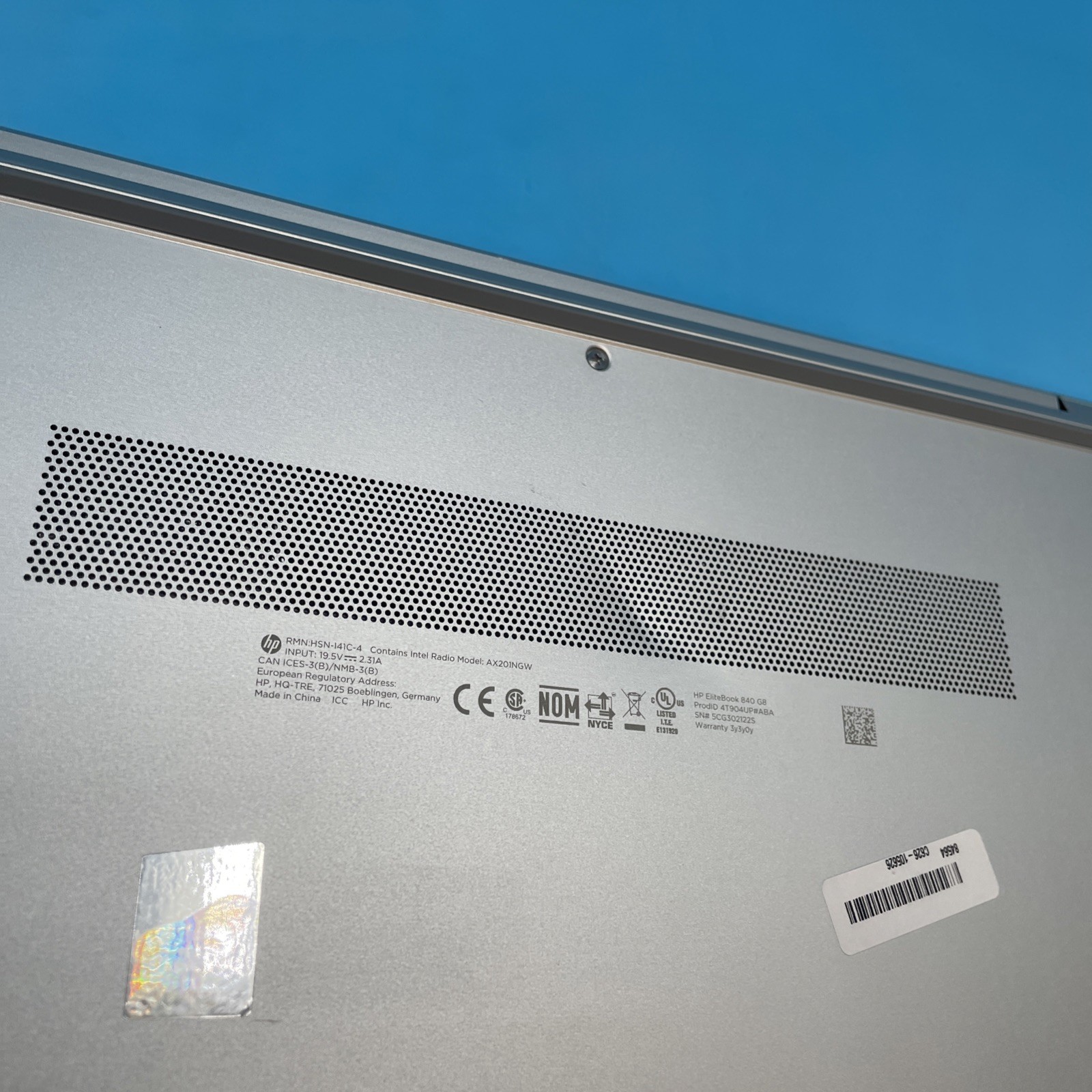 HP EliteBook 840 G8 | i7-1185G7 | 16GB RAM | NO DRIVE | NO OS | 73% BATTERY