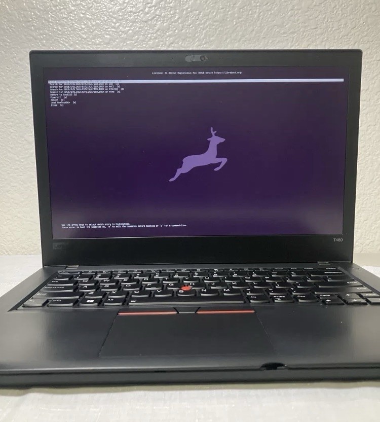 Lenovo ThinkPad T480 Libreboot i7-8650U 16GB 500GB NVMe Linux Privacy Laptop