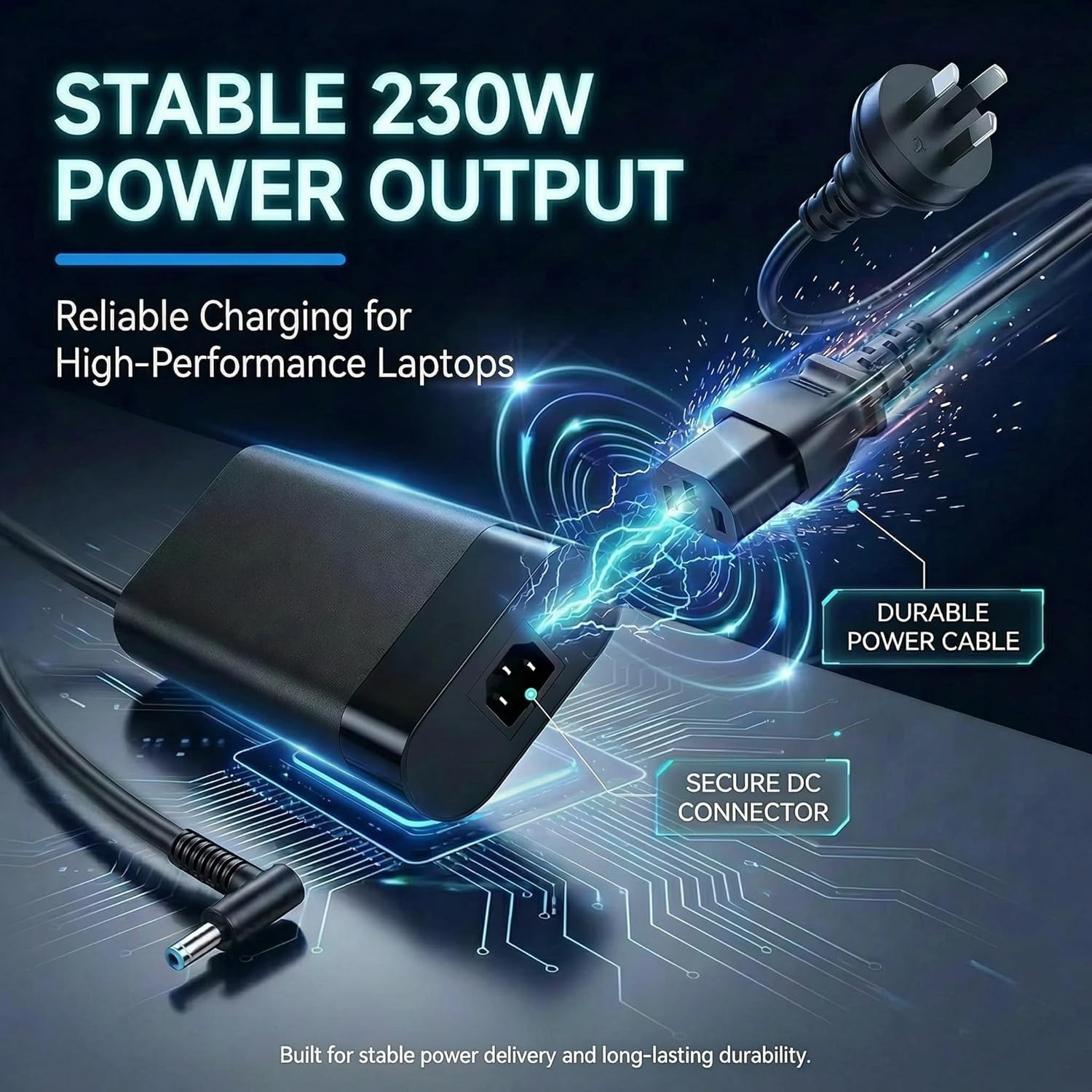 230W AC Adapter Charger for HP OMEN Transcend Victus Fury Laptops – 15.6″ 17.3″