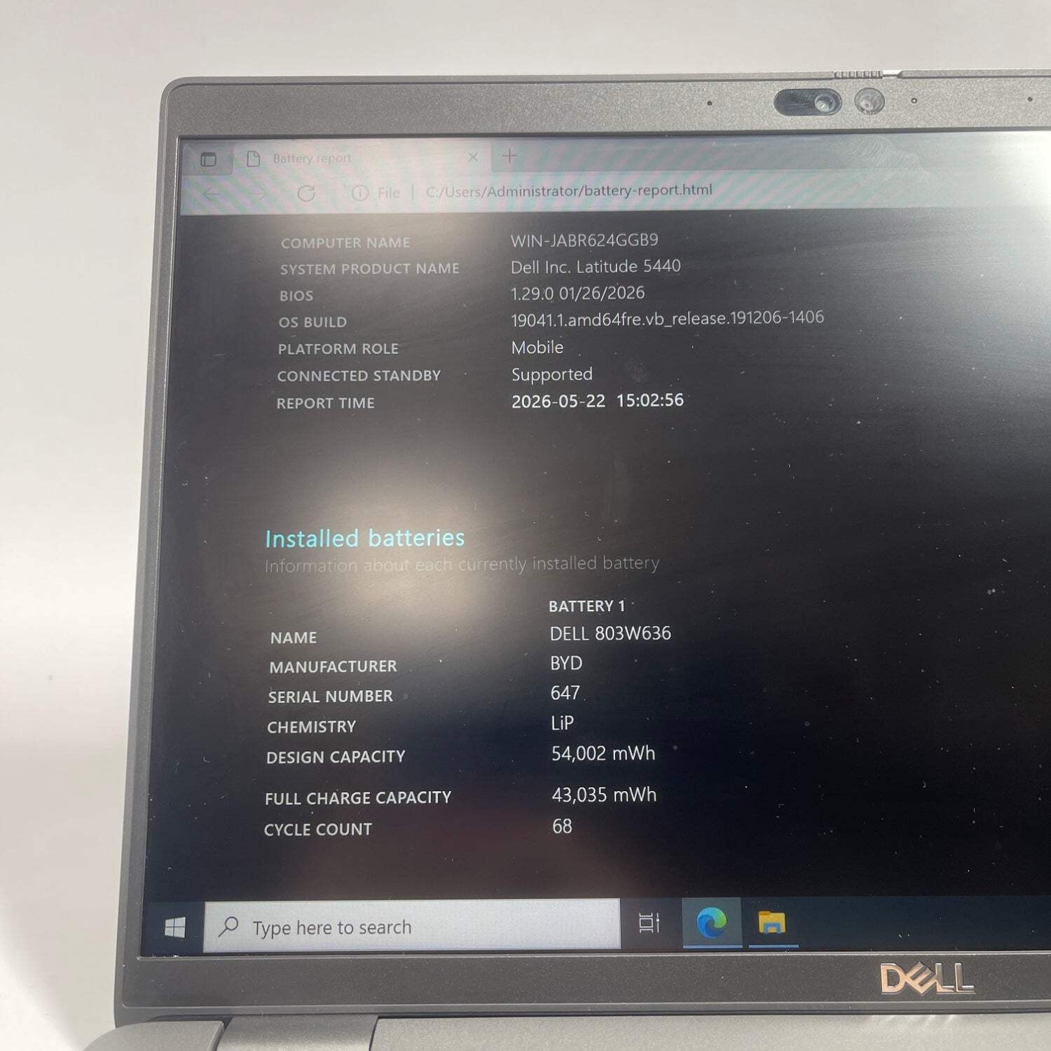 Dell Latitude 5440 14″ i7-1355U 1.7GHz 16GB RAM 512GB SSD