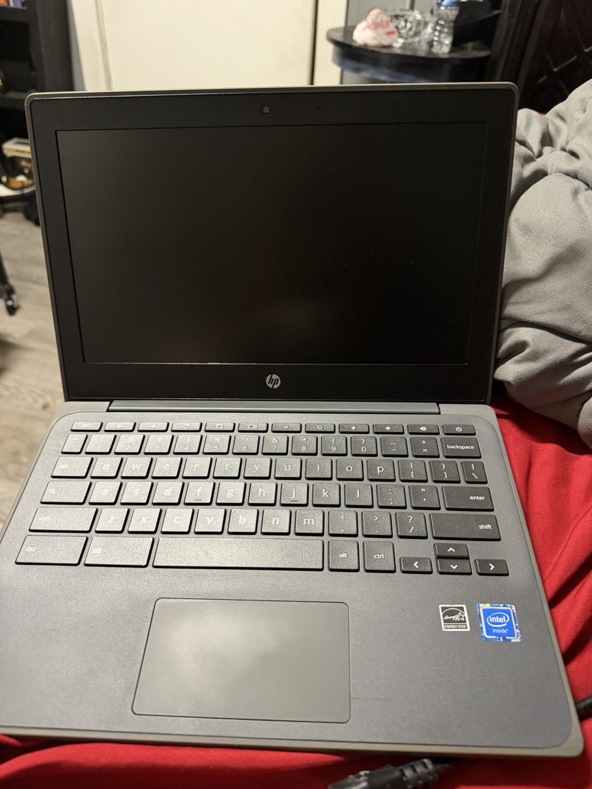 HP Chromebook 14 in Gray Laptop Intel Chrome OS Built-in Webcam