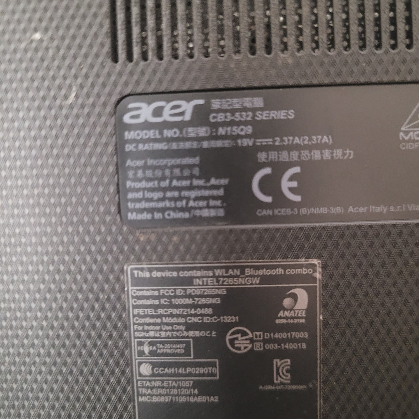 Acer Chromebook 15 CB3-532 16GB