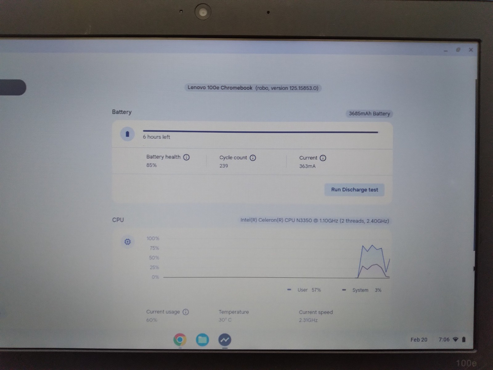 Lot of 2 -Lenovo 100e Chromebook 2nd Gen 11.6″ Celeron@ 1.1GHz/4GB RAM/32GB eMMC
