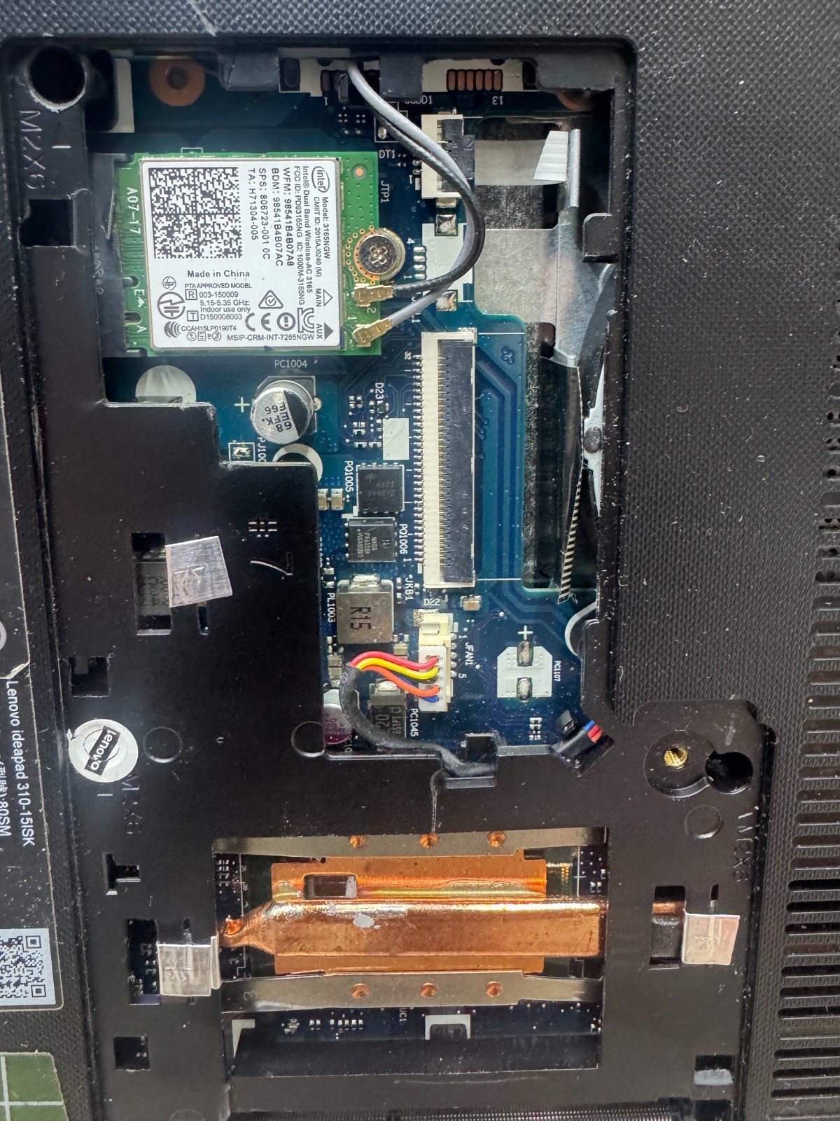 Lenovo ideapad 310-15isk – works but isues – Please see desc (4gb mem, No HD)
