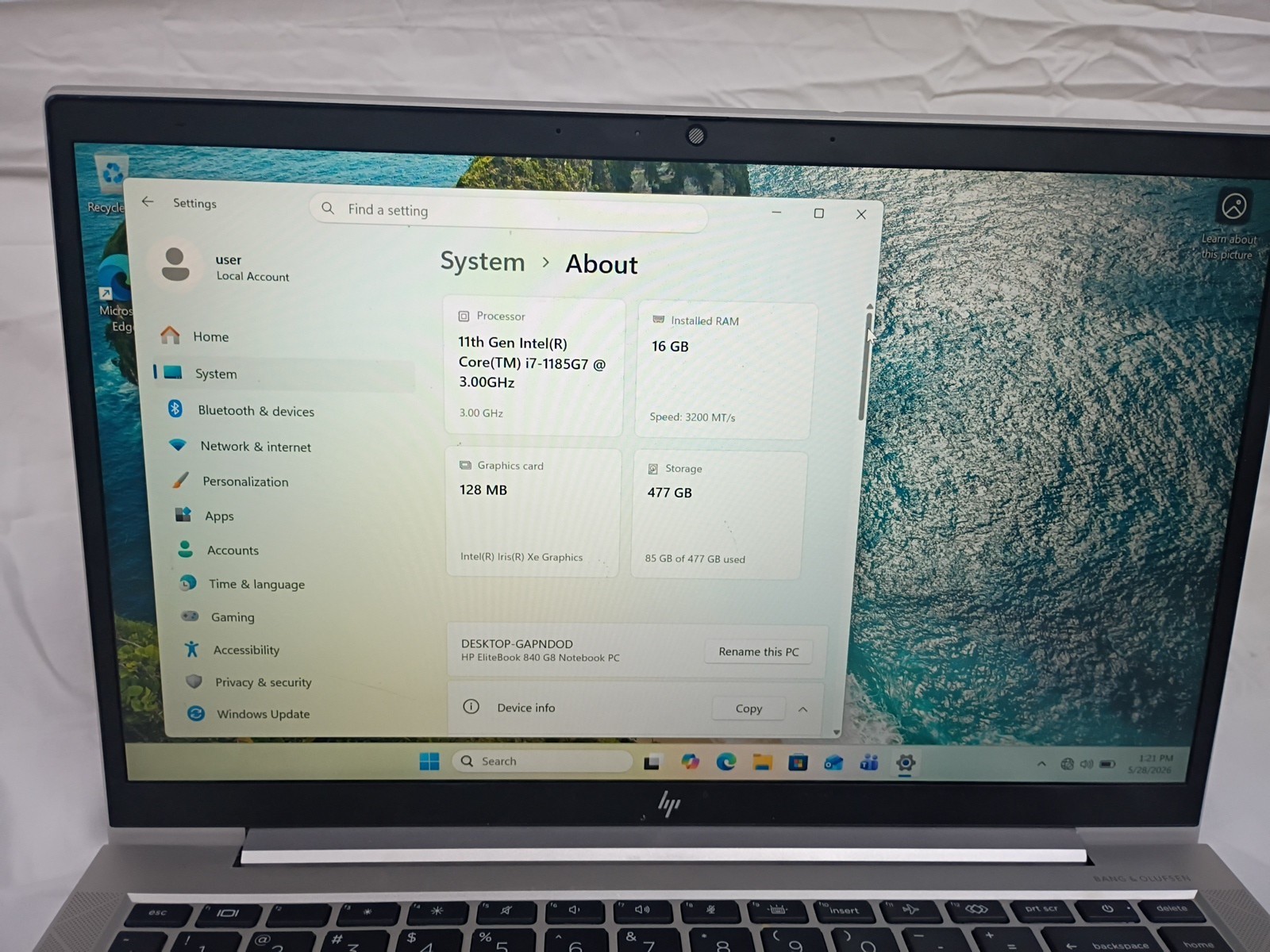 HP Elitebook 840 G8 Notebook PC