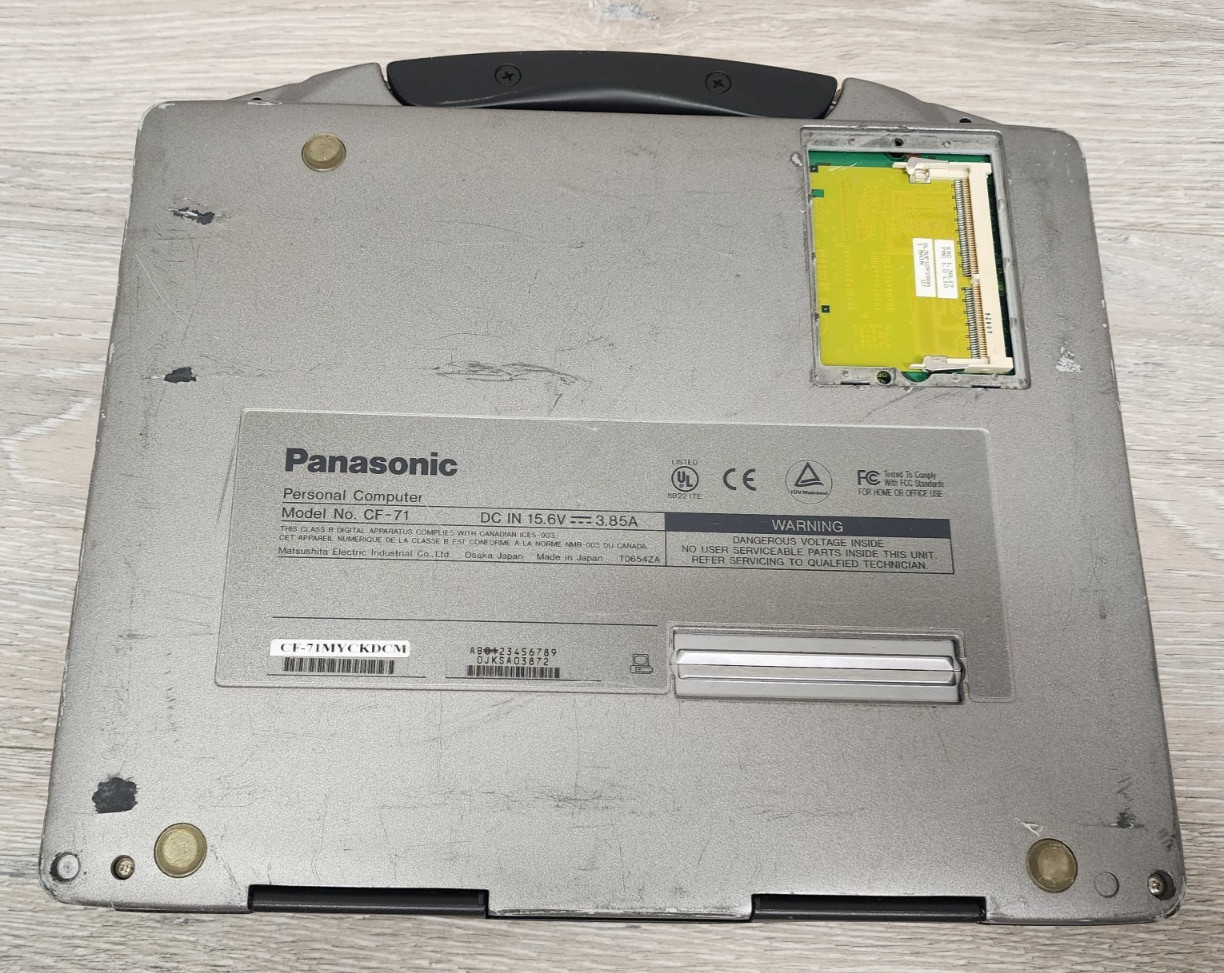 Panasonic Toughbook CF-71 Laptop PC Intel Pentium III NO HDD AS IS READ #H