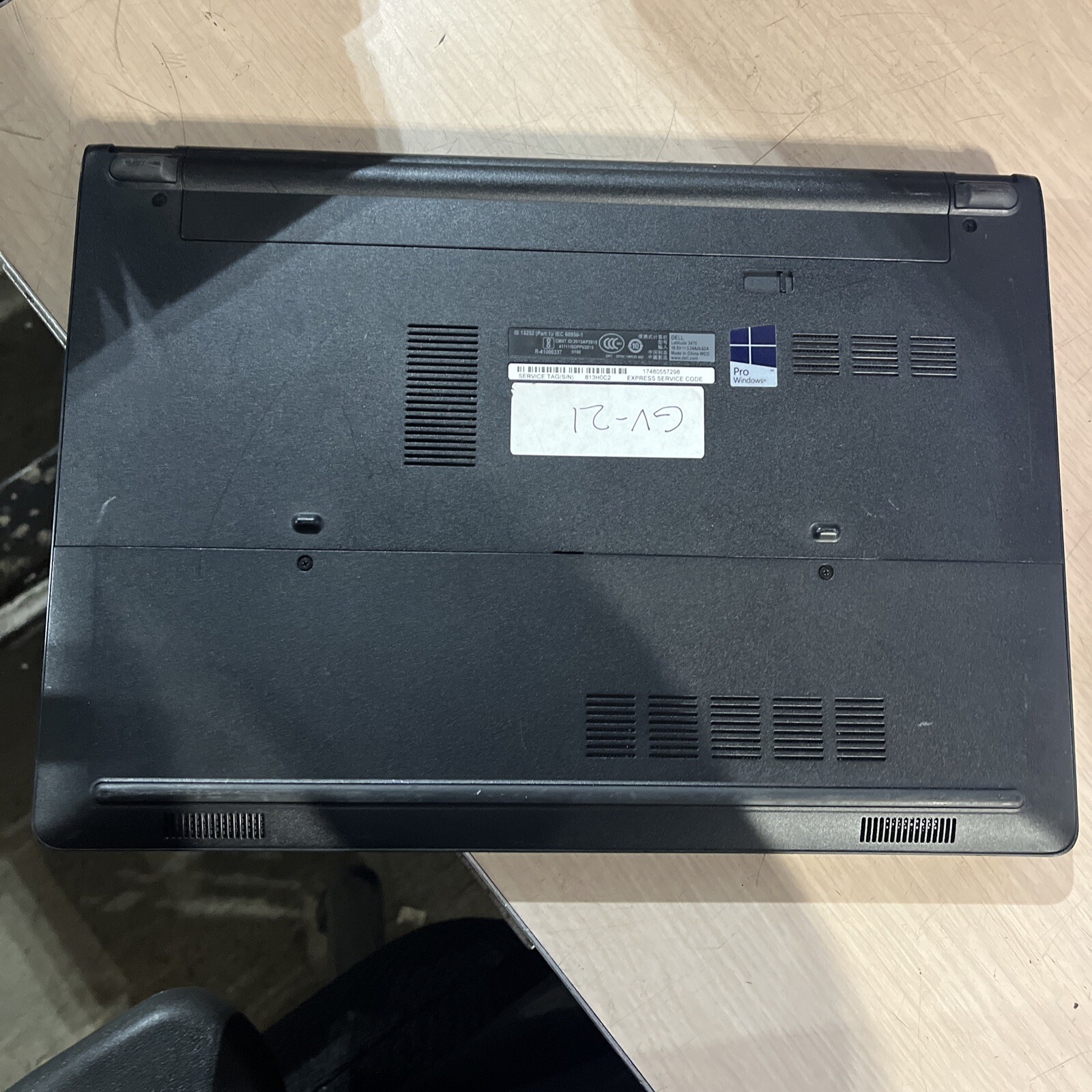 DELL LATITUDE 3470 INTEL CORE I3-6100U 2.30GHZ 4GB RAM NO HD