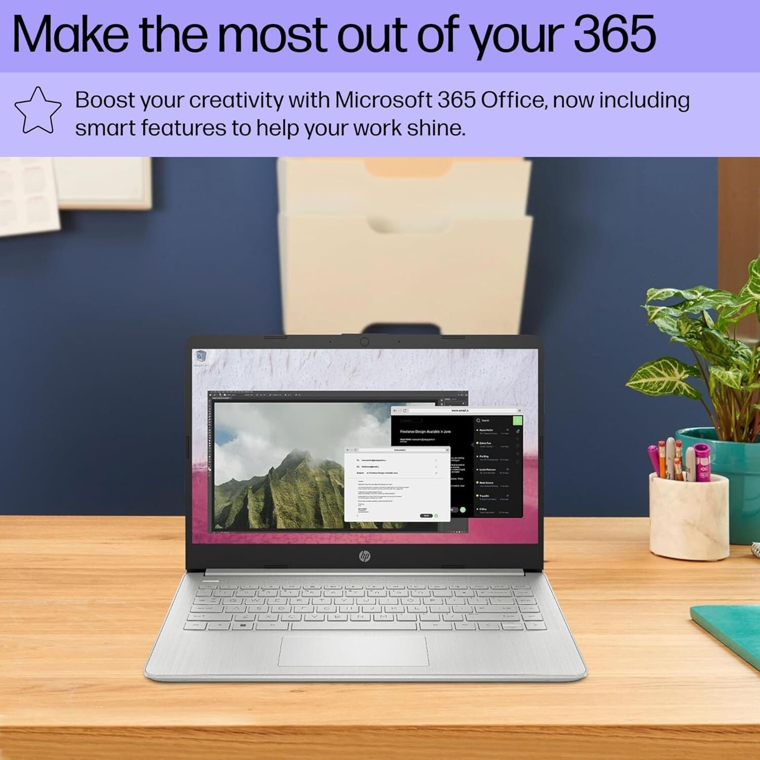 HP 2024 Newest Laptop 14″HD Intel 4-Core Up to 16GB RAM & 384GB Storage Silver