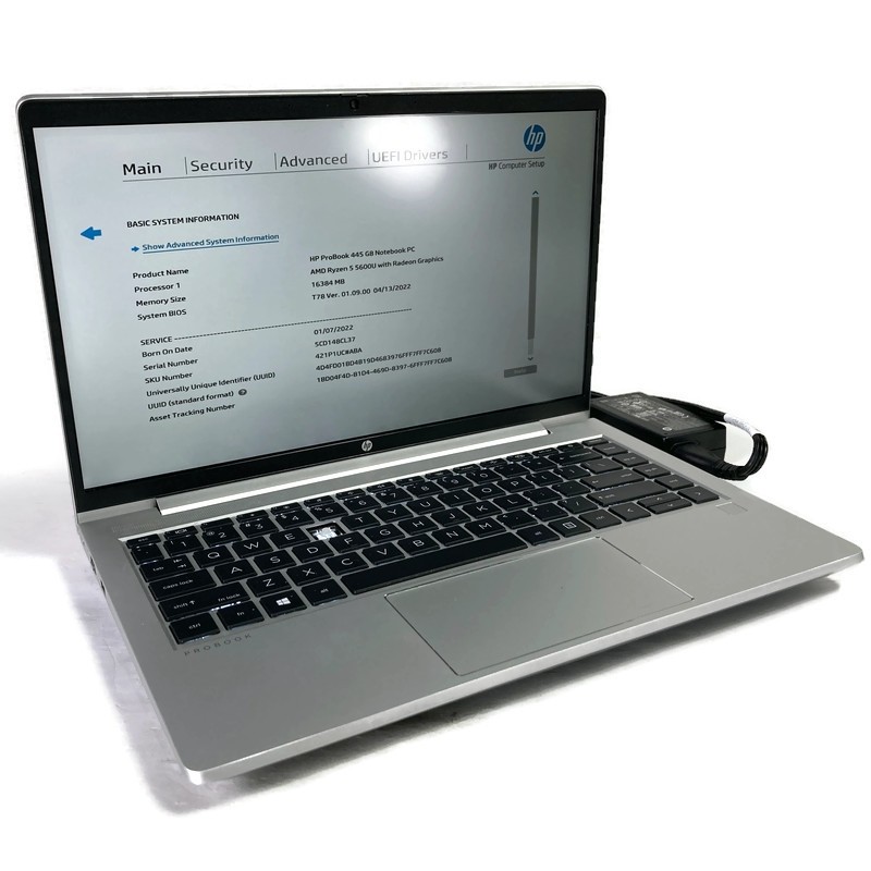 HP ProBook 445 G8 14″ Laptop Ryzen 5 5600U 2.3GHz 16GB 512GB NVMe SSD – Win 11