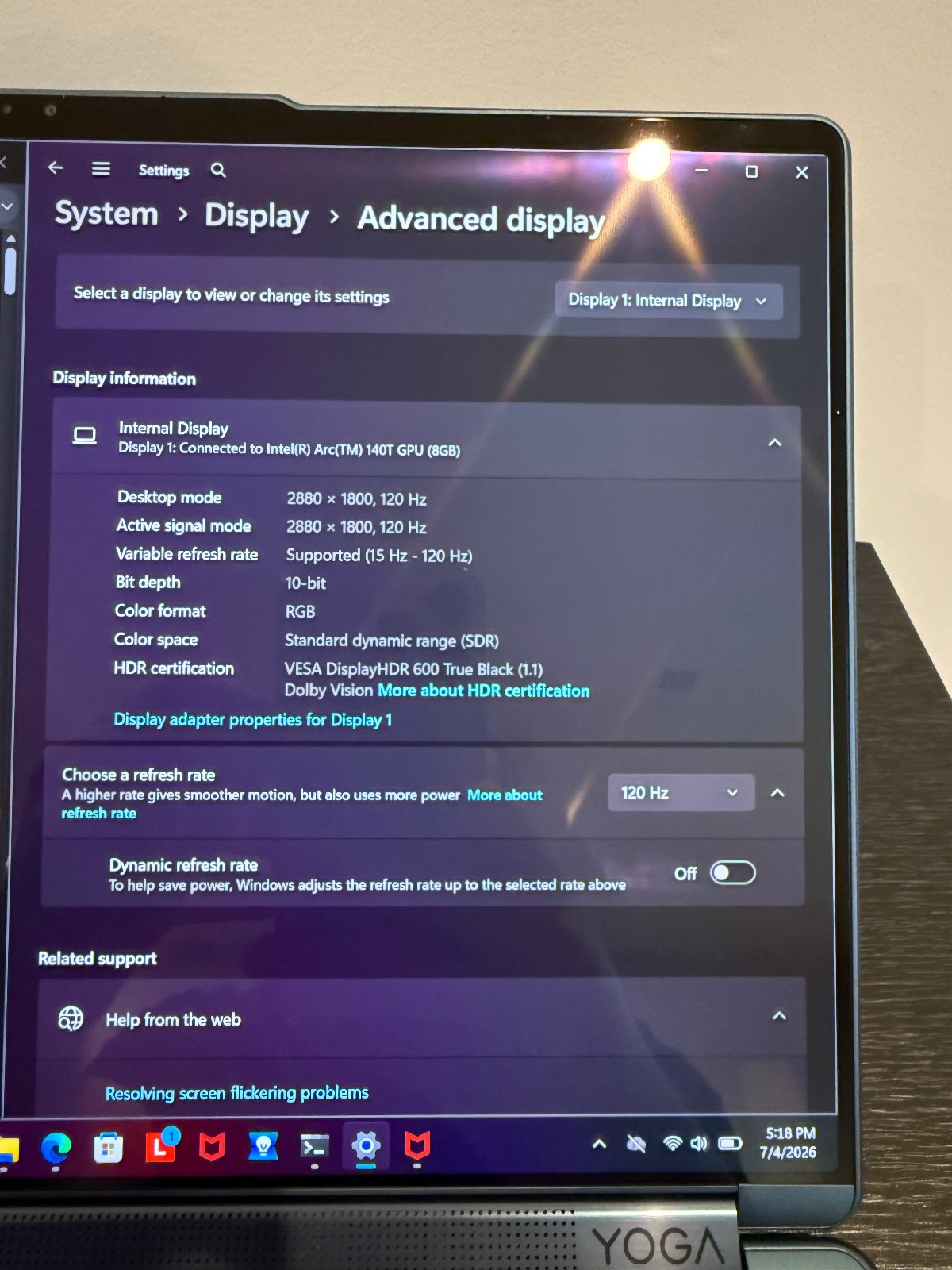 Lenovo Yoga Book 9i 14″ DUAL OLED 3K 16GB RAM Ultra 7 255H 1TB SSD Laptop B