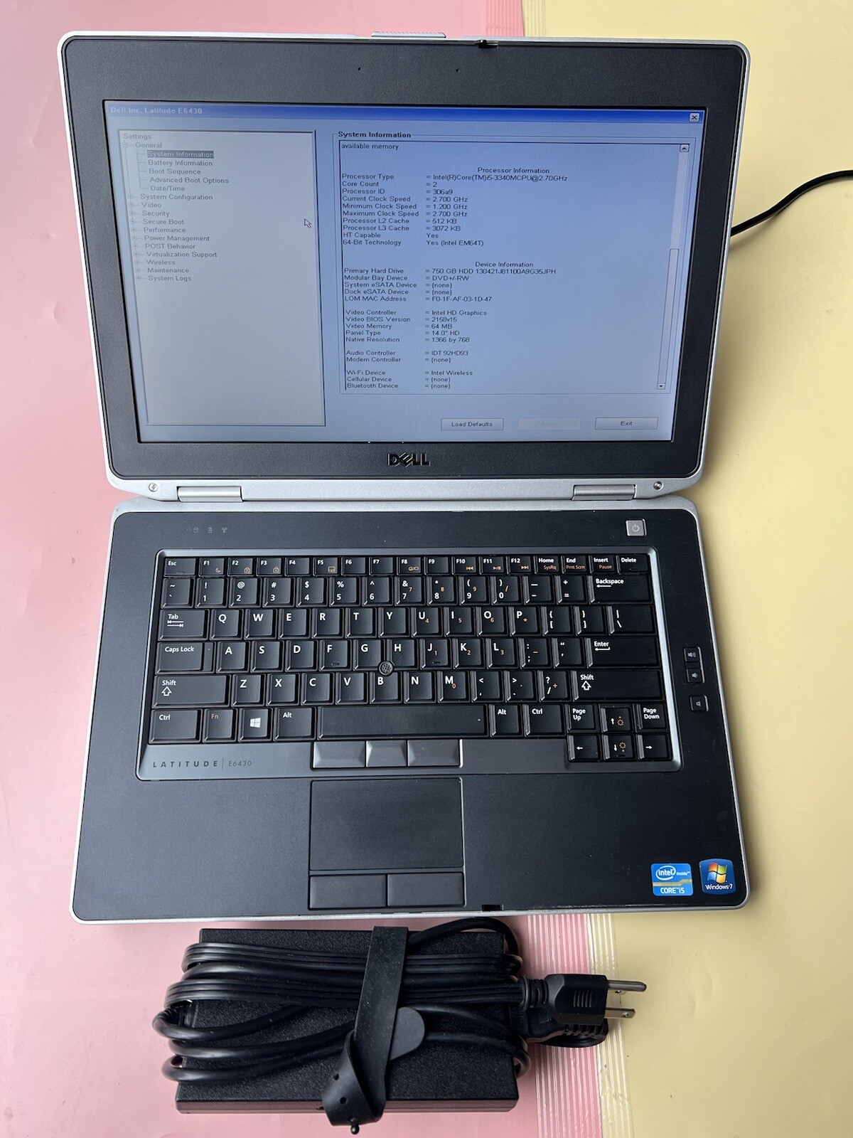 Dell Latitude E6430 14″ Intel Core i5-3340M 2.70GHz 8GB RAM 750GB HDD