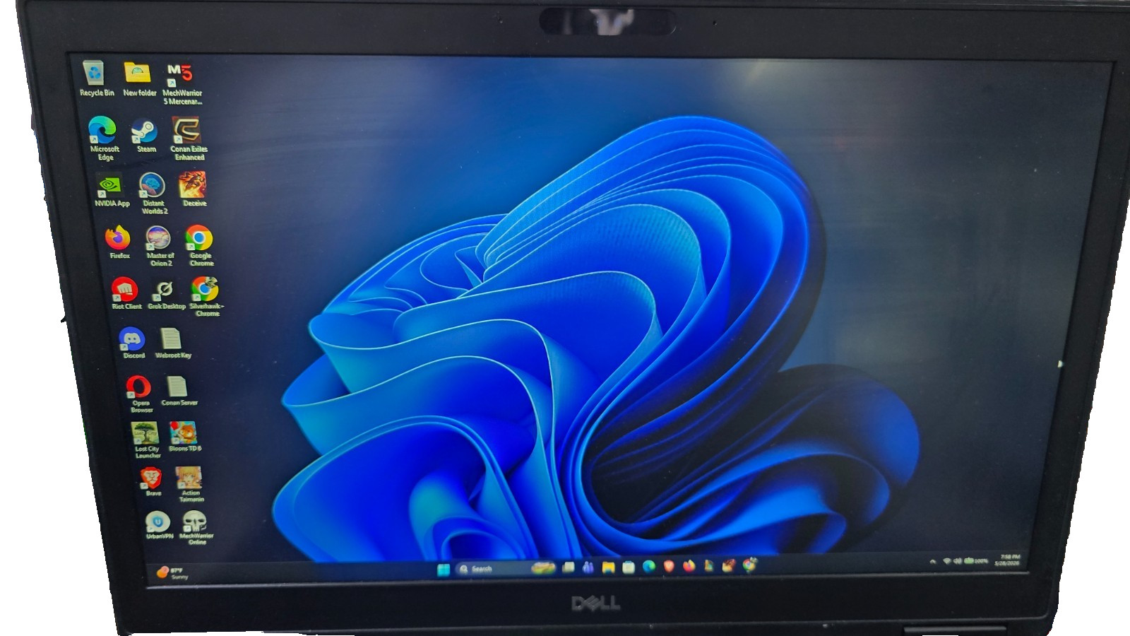 Dell 17.3 inch Gaming/Workstation Laptop i7 64GB RAM 512GB NVMe Nvidia Graphics