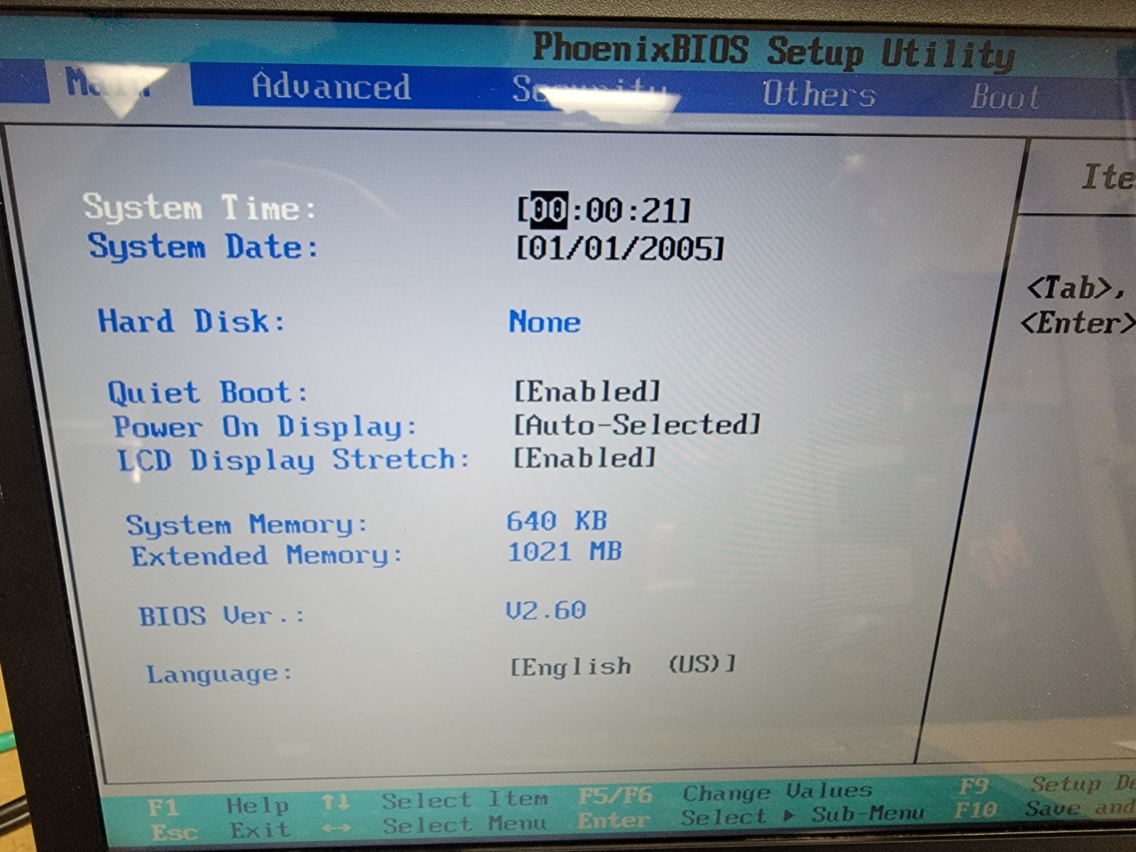TOSHIBA TECRA A6 – Intel Centrino 1GB RAM NO HDD – NO BATTERY – PARTS OR REPAIR