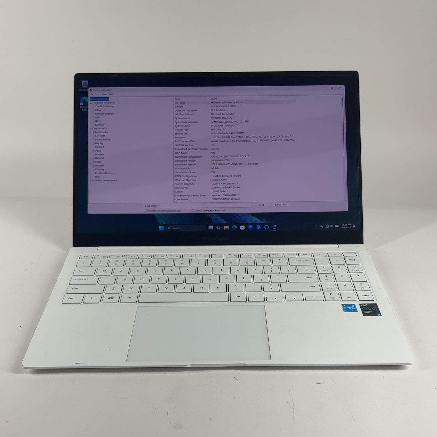 Samsung Galaxy Book Pro NP950XDB 15.6″ i5-1135G7 2.4GHz 8GB RAM 512GB SSD