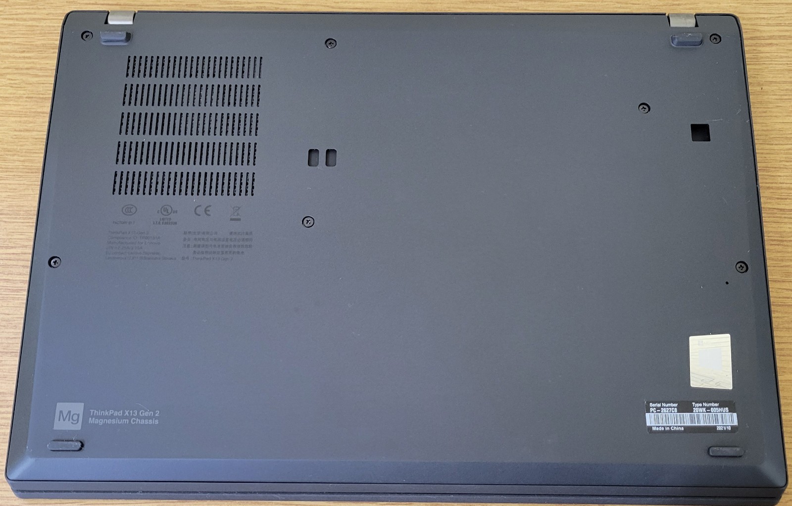 Lenovo ThinkPad X13 Gen2i i5-1135G7 2.40GHz 8GB 512GB NVMe Intel Iris Xe No OS