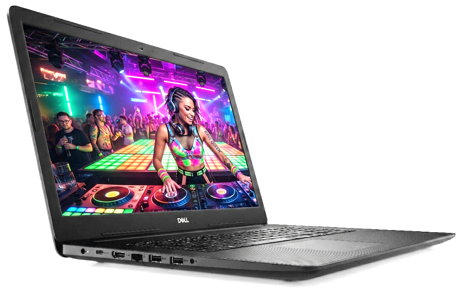 17″ Dell Inspiron Laptop PC: 10th Gen i7! 8GB RAM – 256GB SSD! CD/DVD Burner!