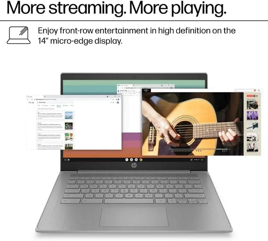 HP Chromebook 14a-ne1013dx 14″ HD Laptop Intel Celeron N4500 4GB RAM 64GB Renew
