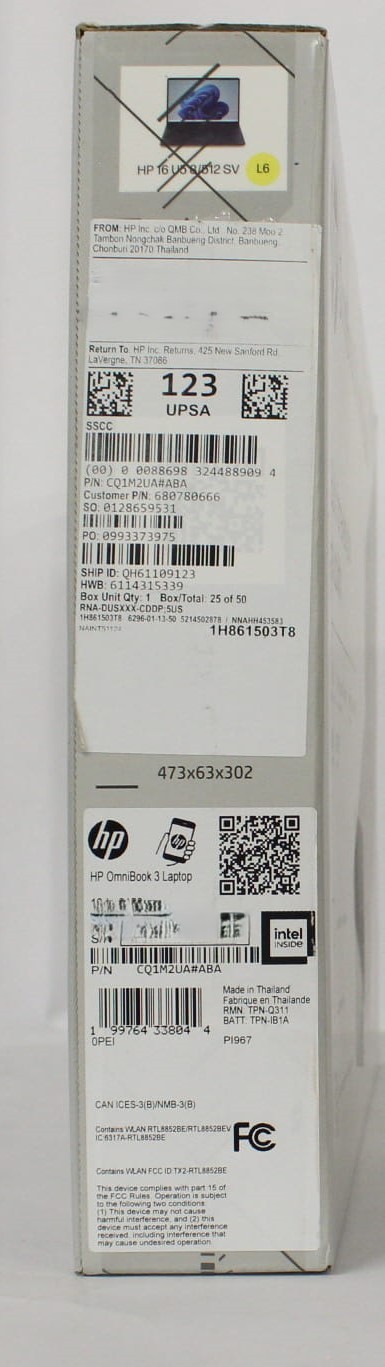 HP OmniBook 3 16 Inch Laptop 16-bu0150wm