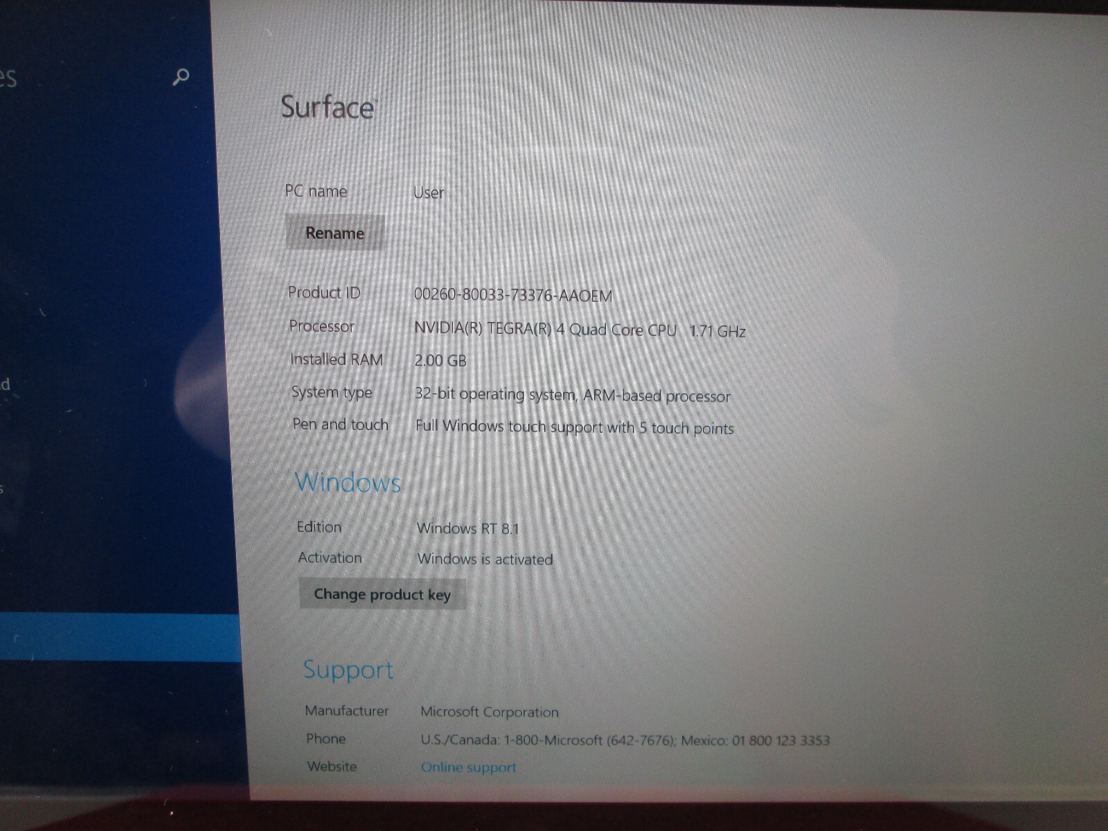 Microsoft Surface RT Tablet w Removable Red Keyboard 64GB 2 GB RAM Touchscreen C