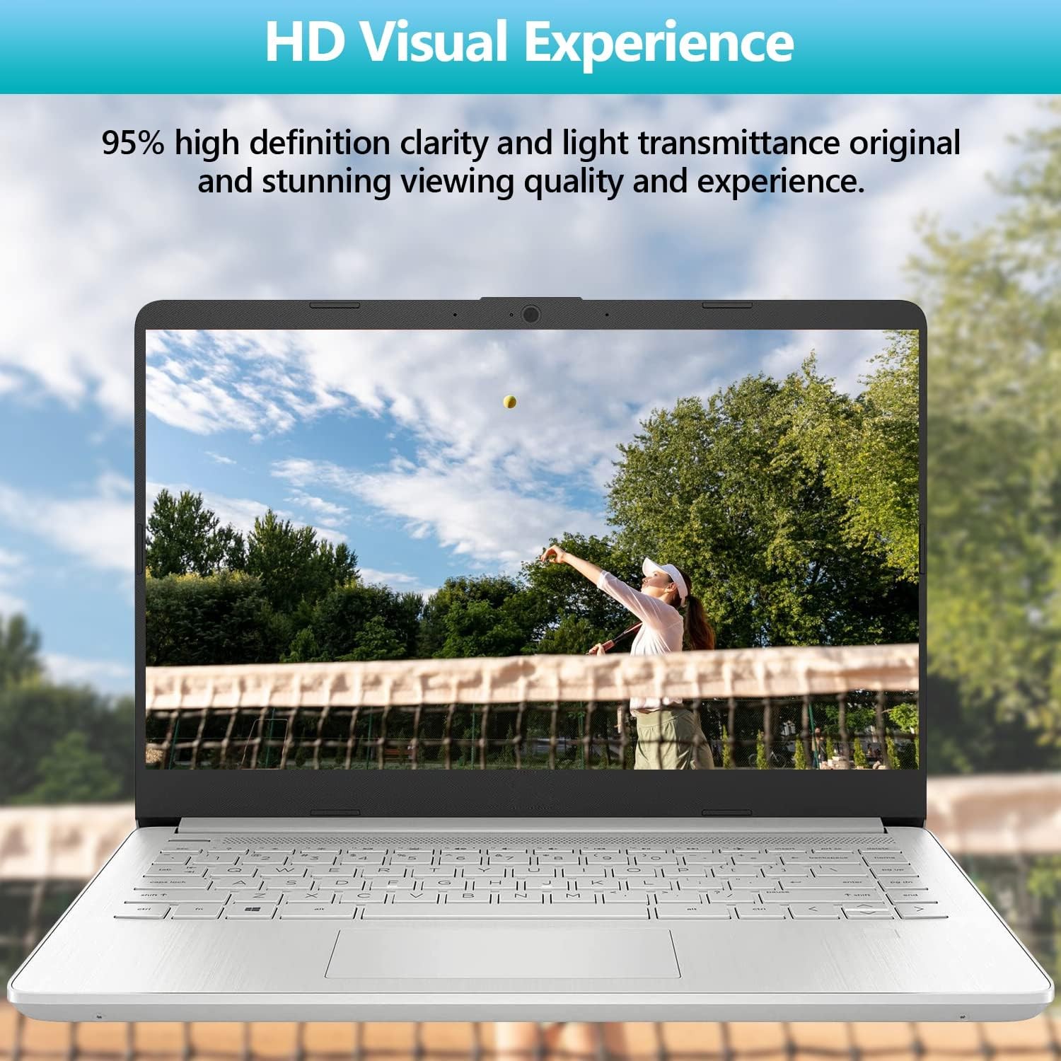 2-Pack 14″ Transparent Laptop Screen Protector for HP Pavilion Plus & ENVY 14