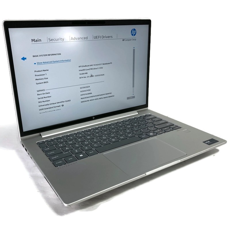 HP EliteBook 640 G11 14″ Laptop Ultra 5 135U 1.6GHz 16GB 512GB NVMe SSD – Win 11