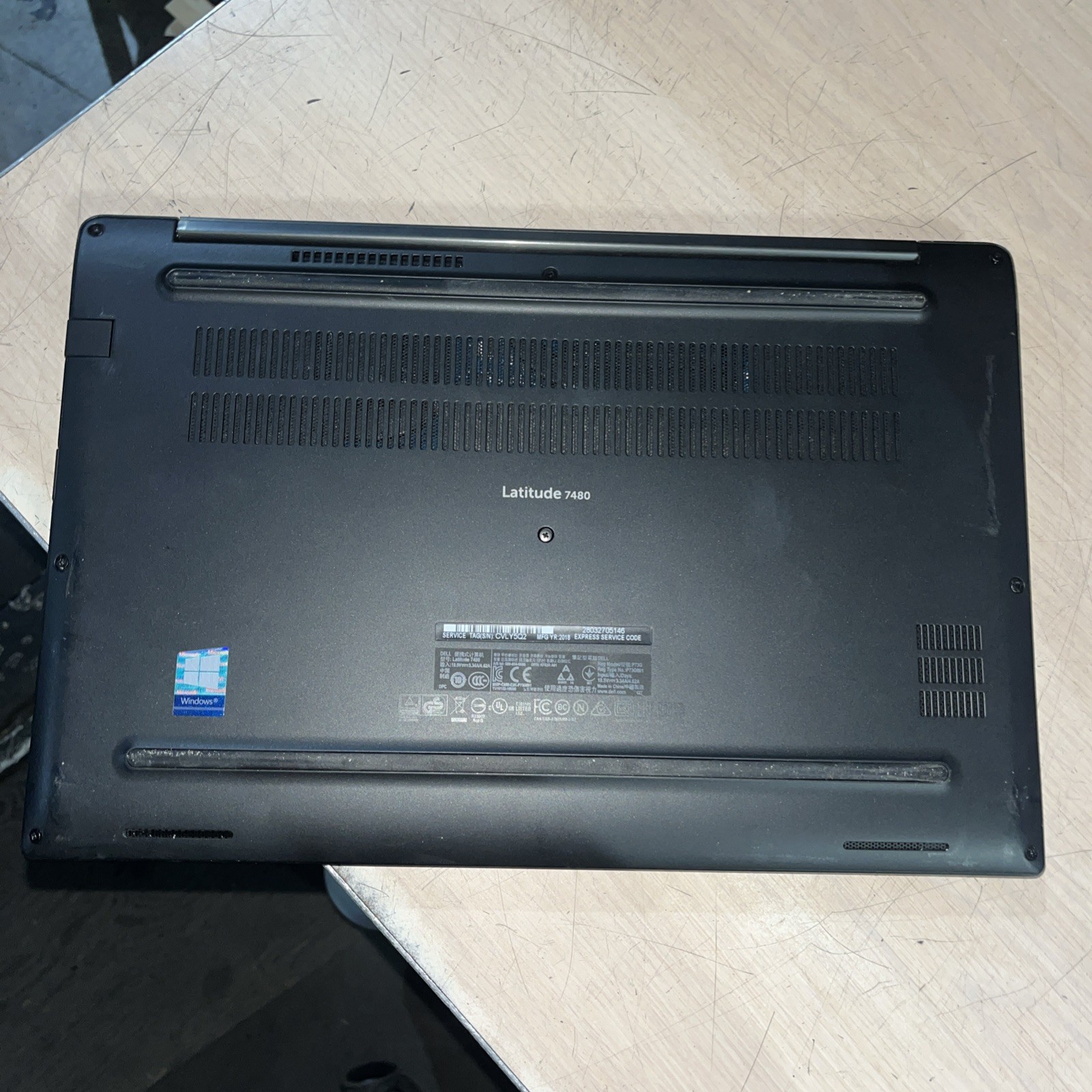 DELL LATITUDE 7480 INTEL CORE I7-7600U 8GB RAM NO HD .