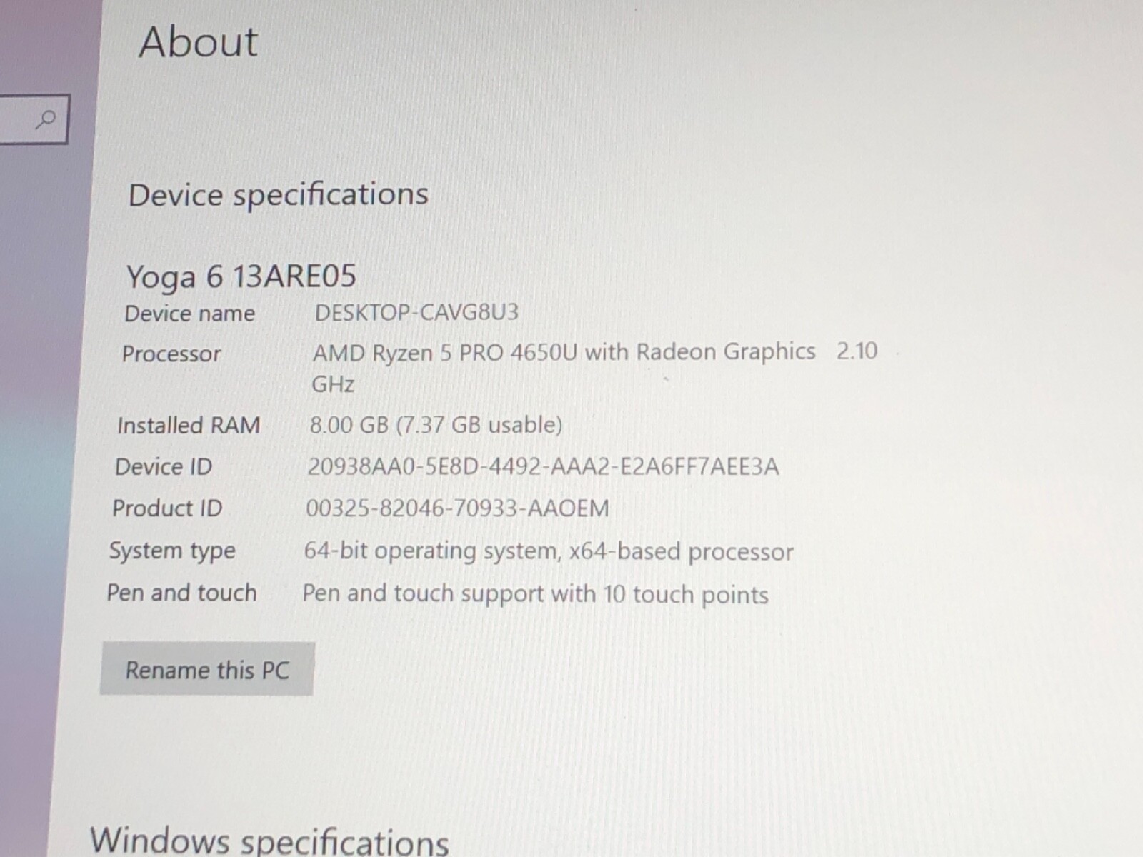 Lenovo Yoga 6 13ARE05 Navy Blue/Black Brand New Laptop