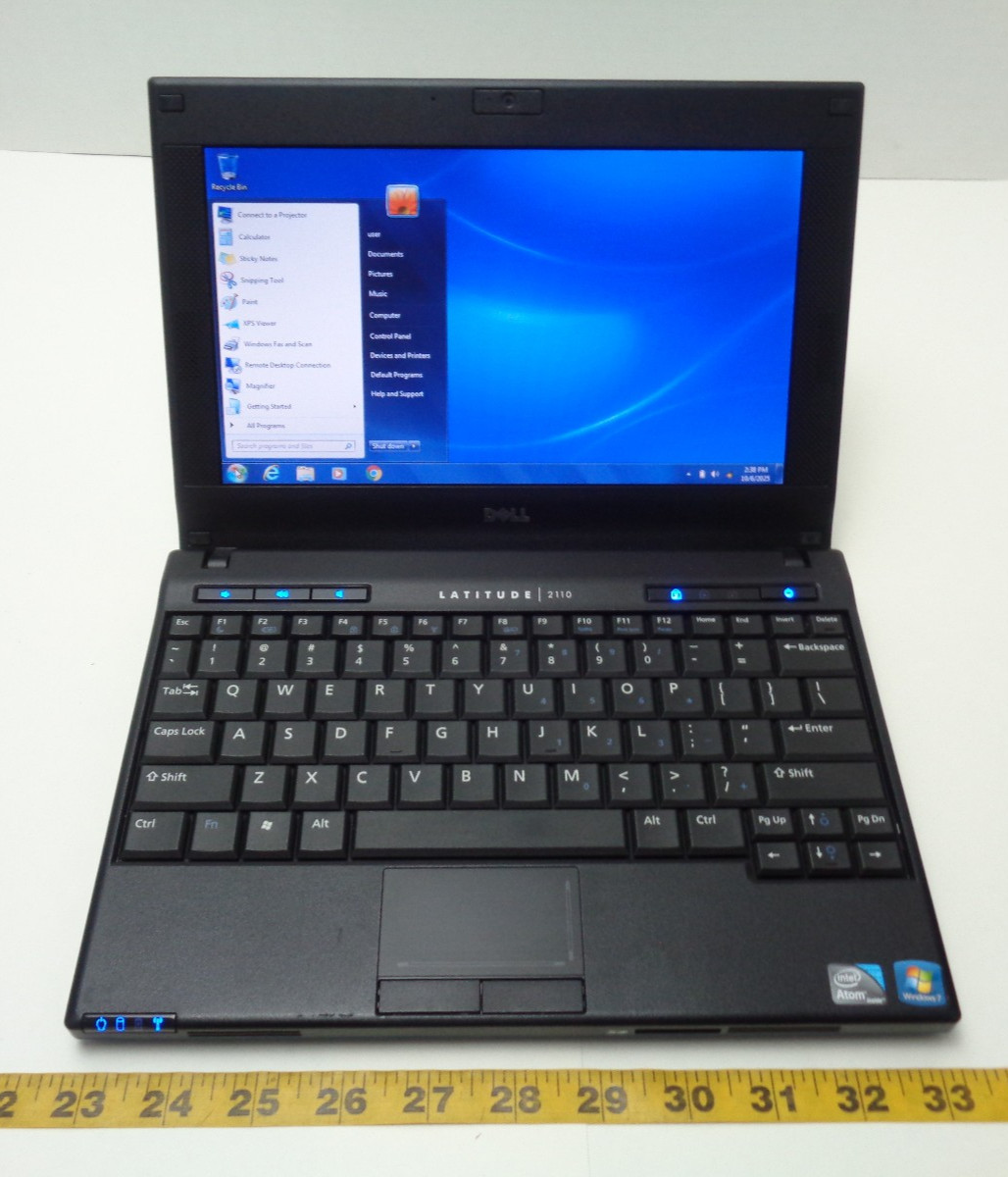 Dell Latitude 2110 10.1″ Laptop Intel Atom N470 1.83GHz 2GB RAM Window 7 Pro