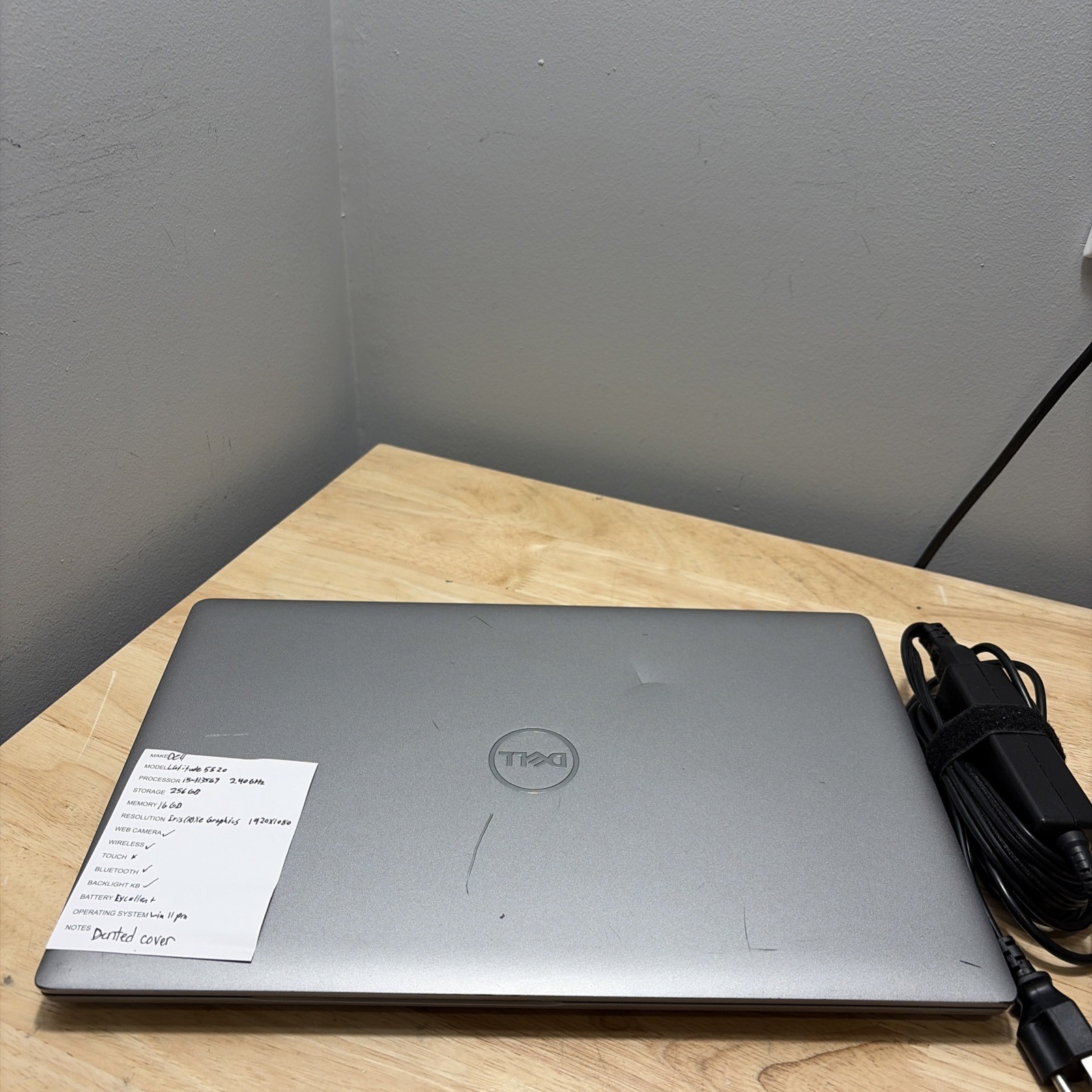 Dell Latitude 5520 Core i5-1135G7 2.40GHz, 16GB, 256GB SSD WebCam, WiFi W11 Cord