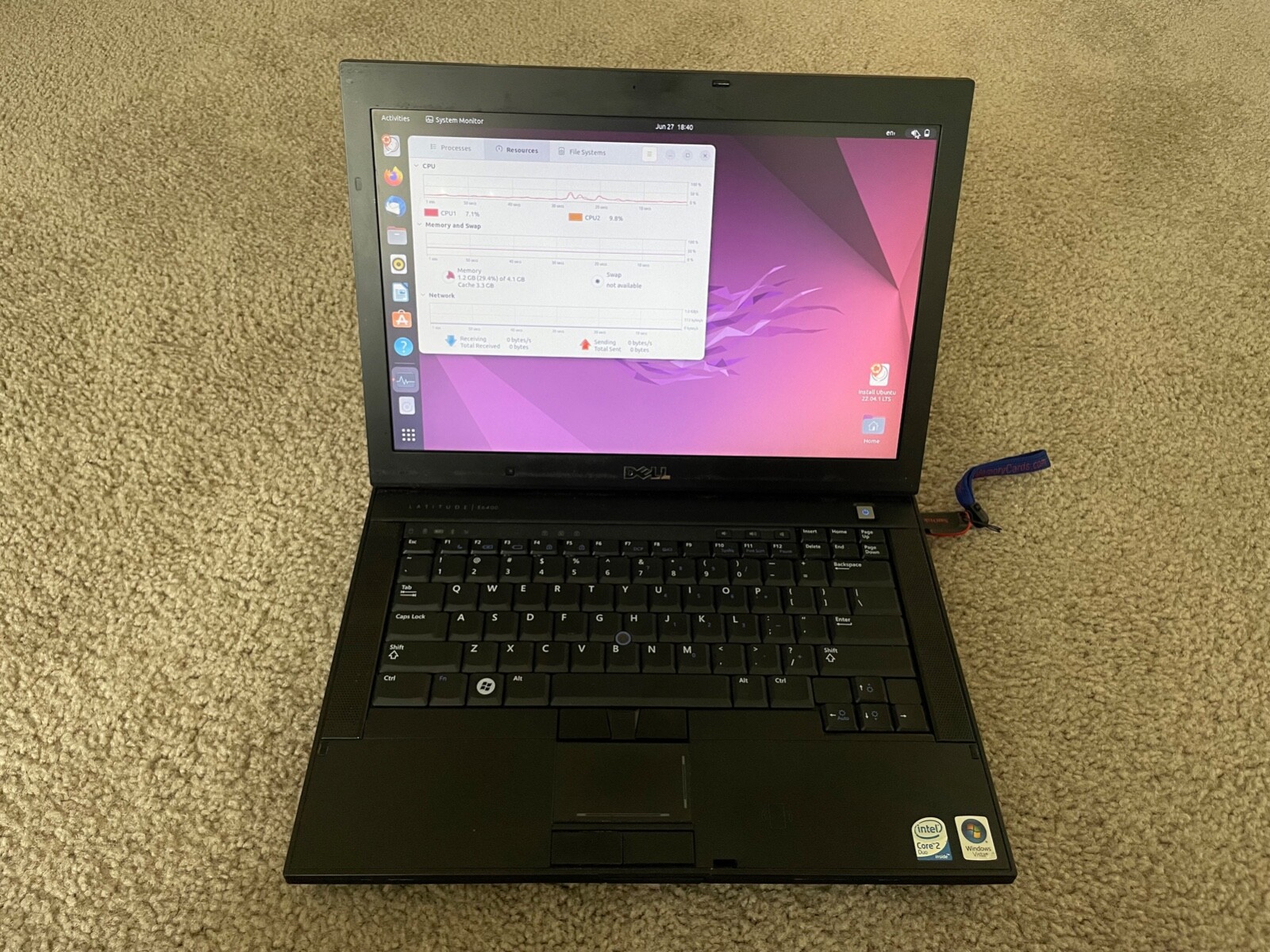 Dell Latitude E6400 Laptop 14″ Intel Core2Duo 2.26GHz 4GB RAM 160GB Windows 7