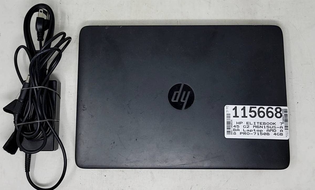 HP ELITEBOOK 745 G2 M6N15US-ABA Laptop AMD A8 PRO-7150B 4GB 250GB