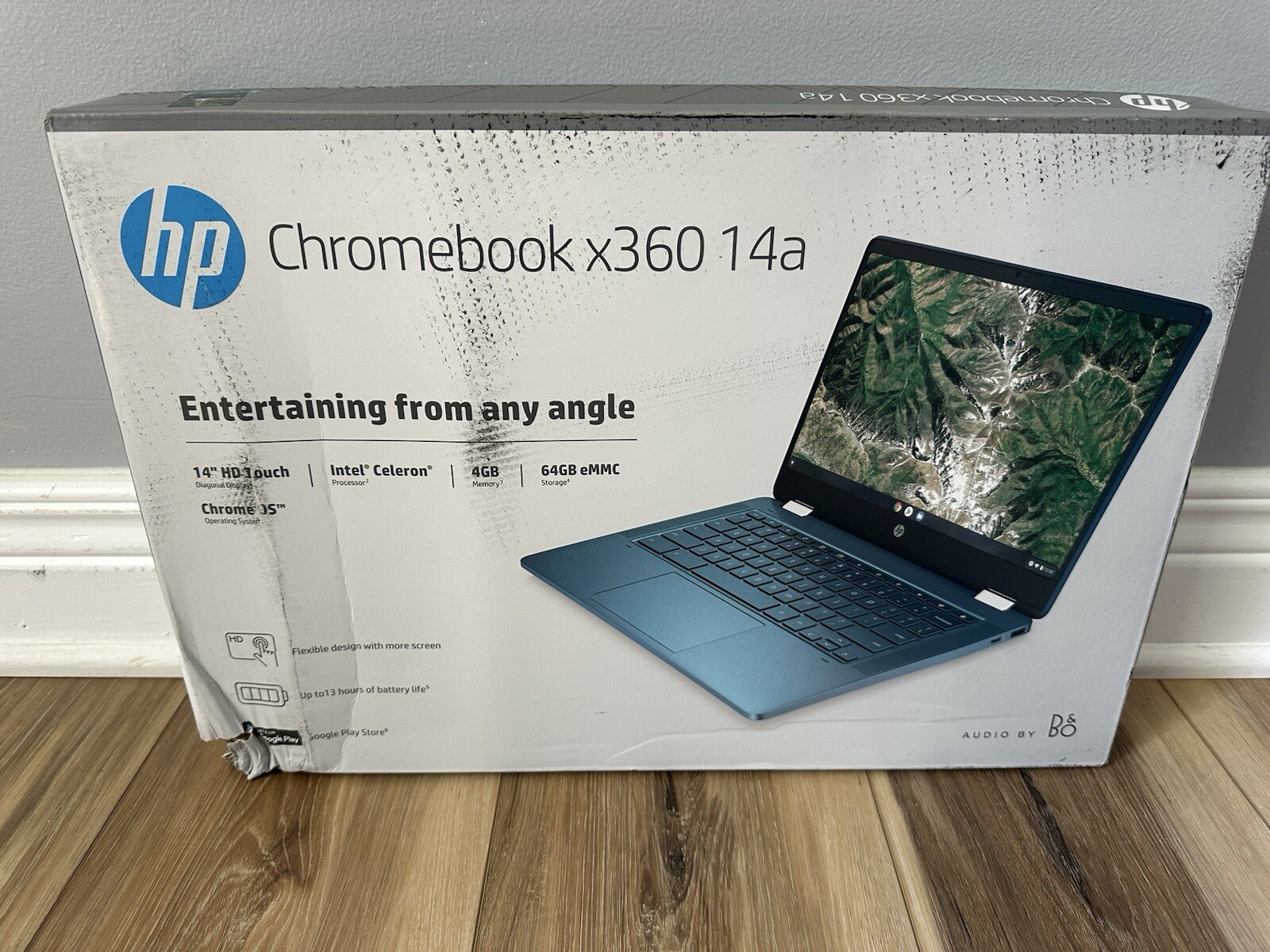 HP Chromebook x360 14 64GB eMMC Intel Celeron N4020 1.1GHz 4GB RAM TOU G1N