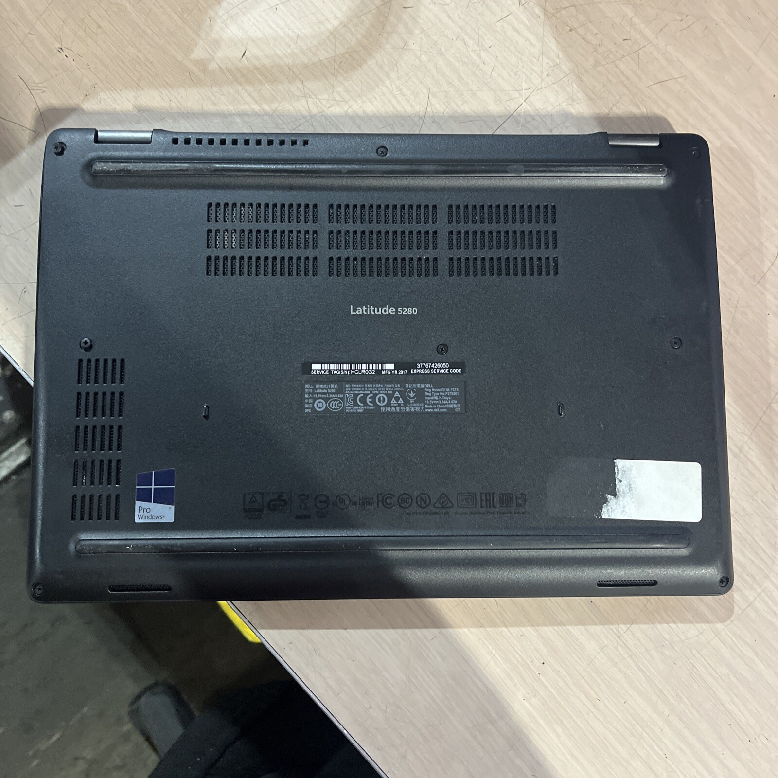 DELL LATITUDE 5280 INTEL CORE I3-7100U 2.40GHZ 8GB RAM NO HD ,