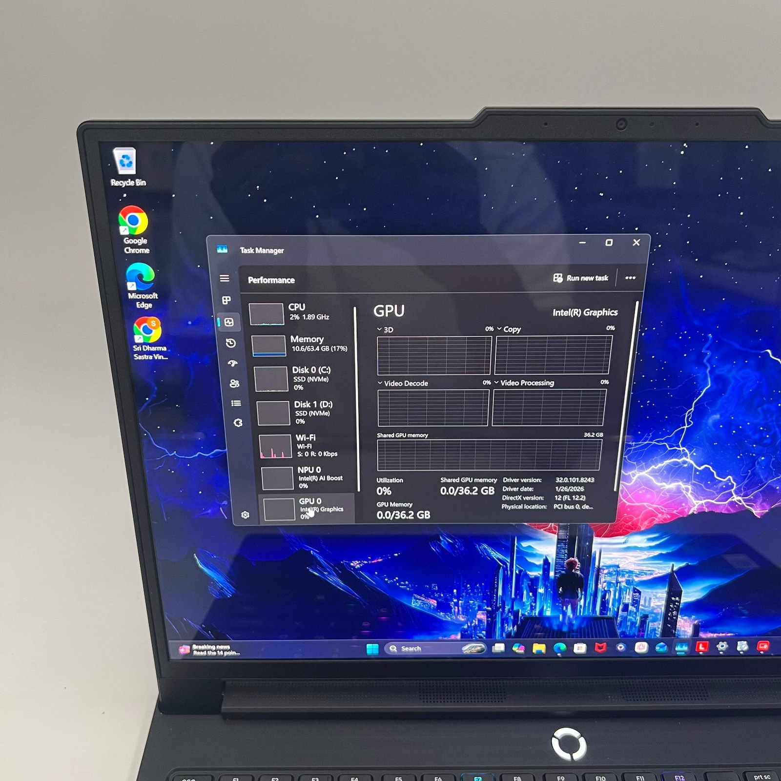 Lenovo Legion Pro 7 16IAX10H 16-inch Ultra 9 64GB RAM 2TB RTX 5090 Laptop Black